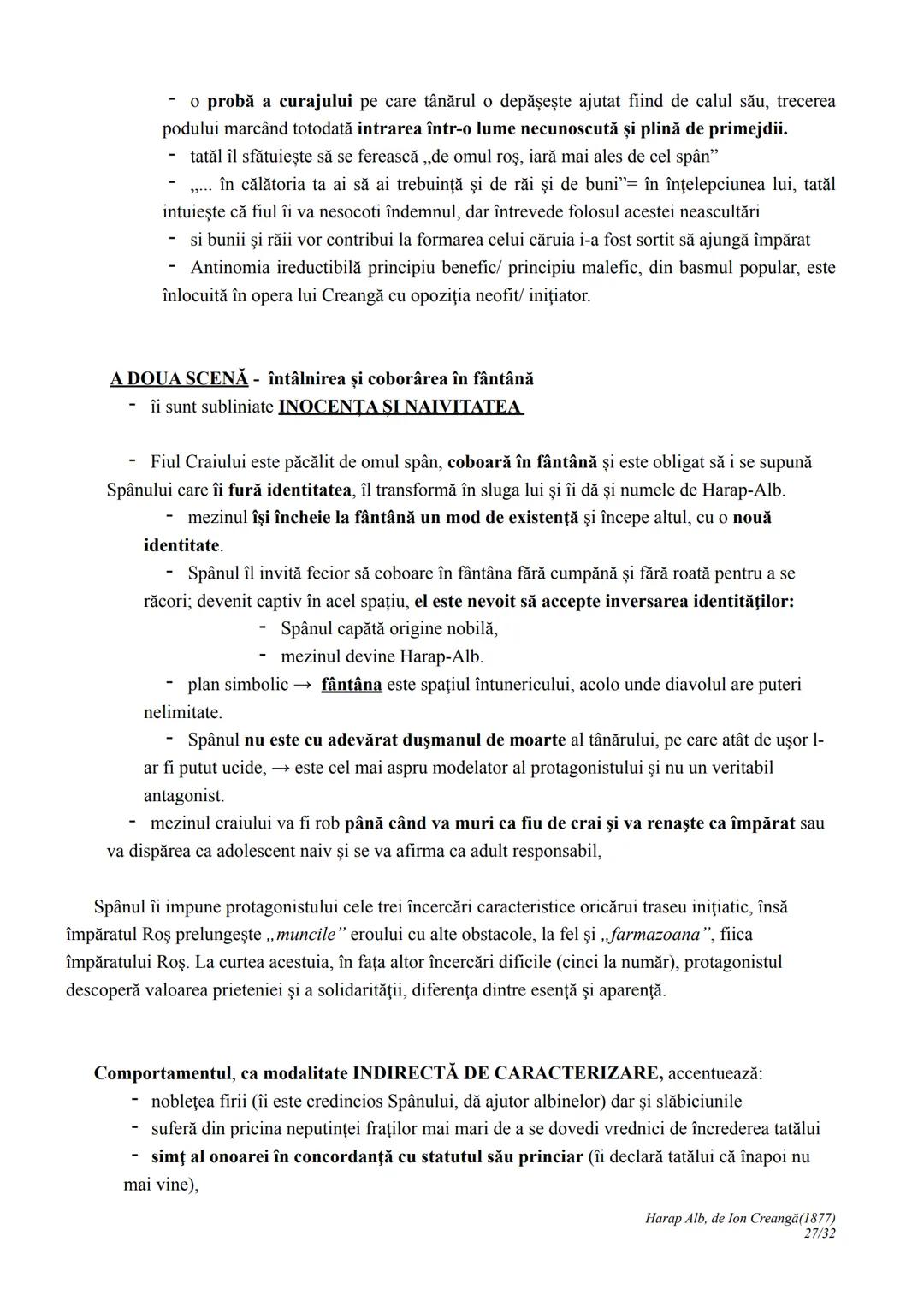 --- OCR Start ---
Harap Alb
Ion Creangă
1877
I. CONTEXTUALIZARE ȘI ÎNCADRARE
Povestea lui Harap-Alb apare în 1877, în revista Convorbiri lit