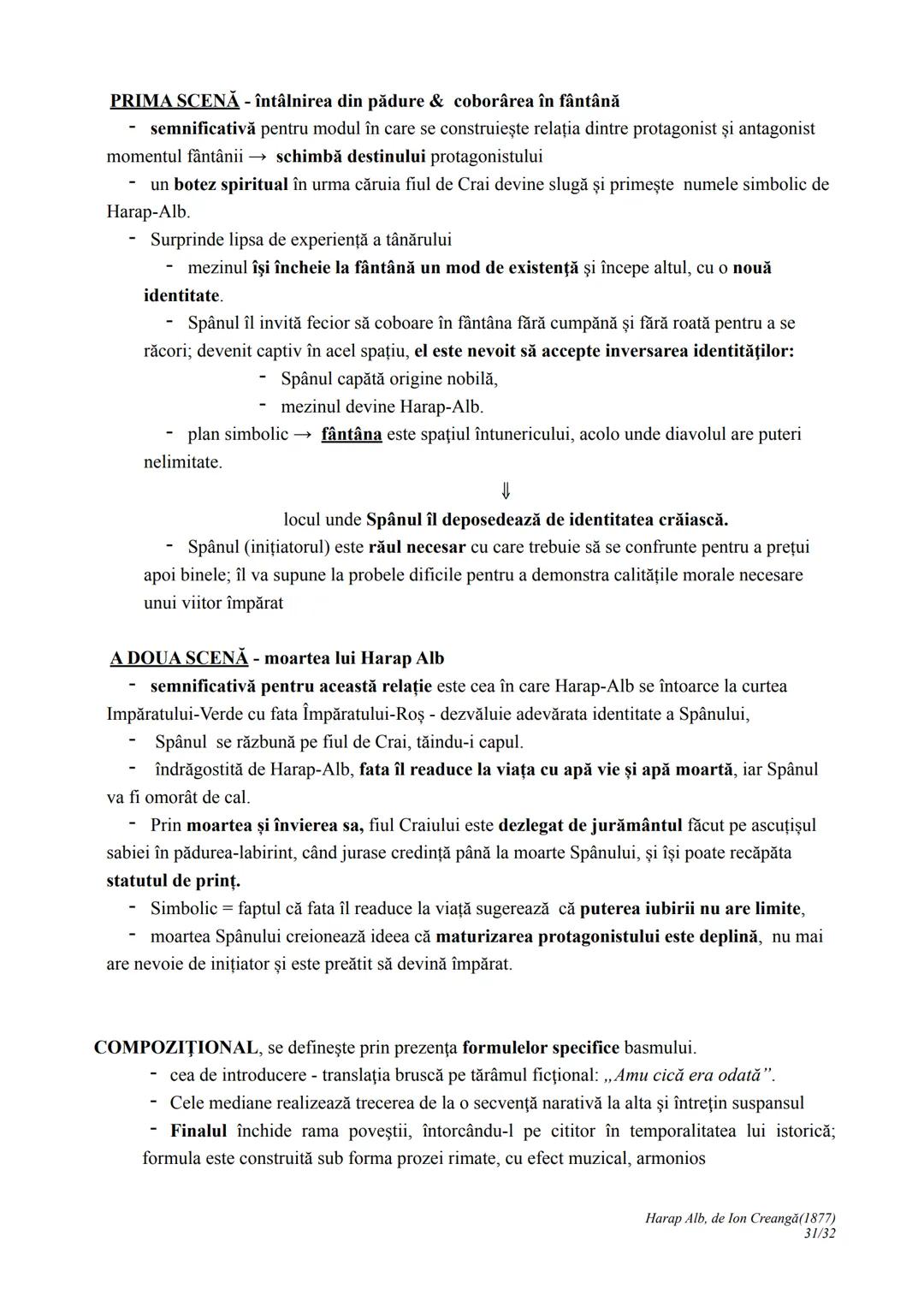 --- OCR Start ---
Harap Alb
Ion Creangă
1877
I. CONTEXTUALIZARE ȘI ÎNCADRARE
Povestea lui Harap-Alb apare în 1877, în revista Convorbiri lit