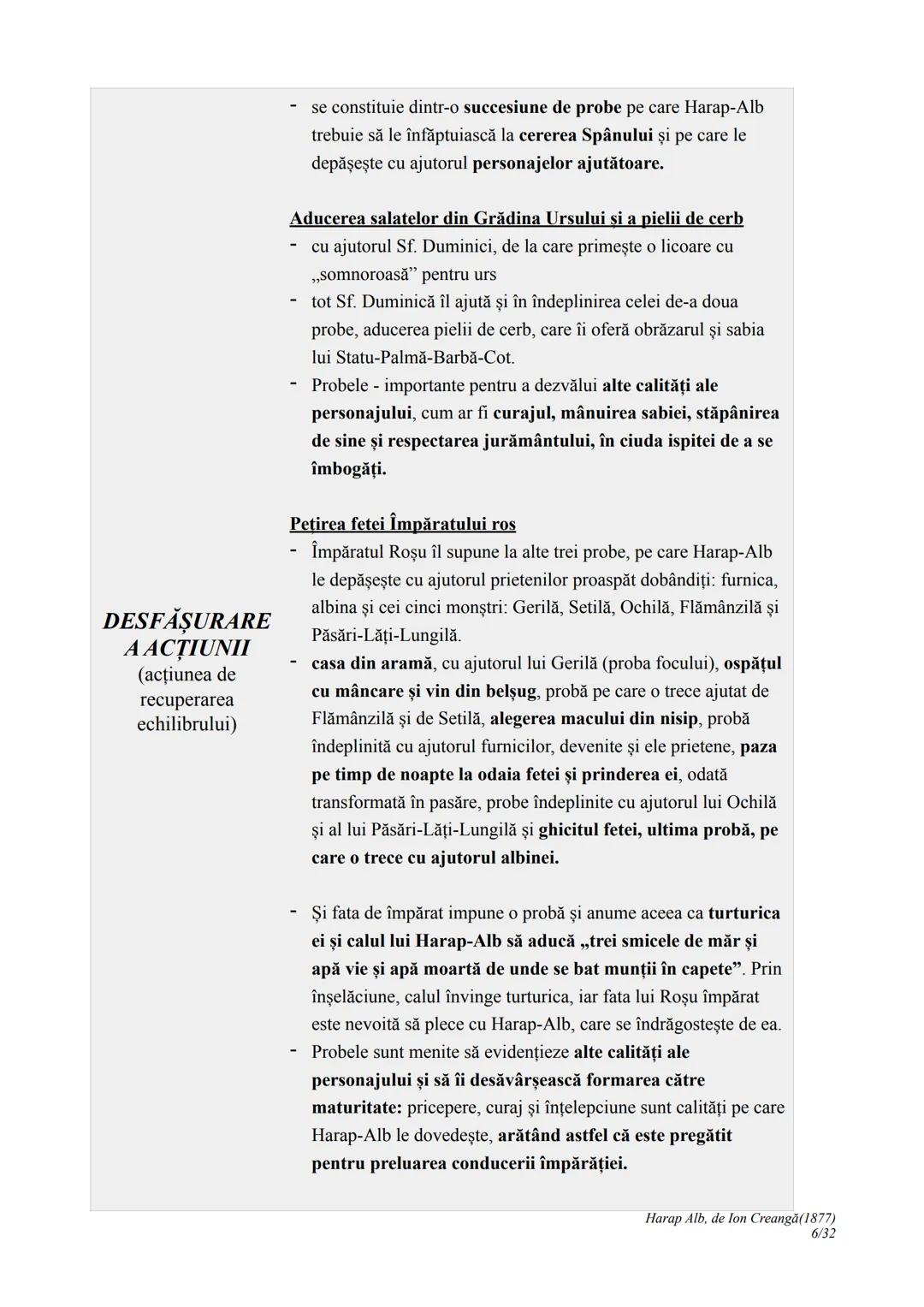 --- OCR Start ---
Harap Alb
Ion Creangă
1877
I. CONTEXTUALIZARE ȘI ÎNCADRARE
Povestea lui Harap-Alb apare în 1877, în revista Convorbiri lit