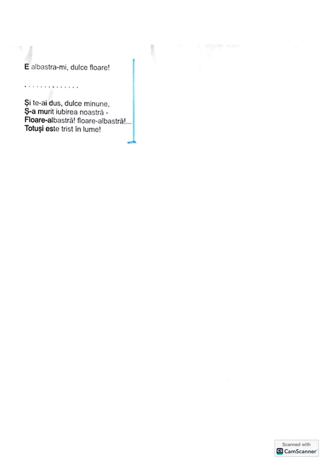 Mihai
Eminescu
Născut: 15 ianuarie 1850, Botoşani
Data morţii: 15 iunie 1889, Bucureşti
A
Scanned with
CS CamScanner -1 Septembrie 1876