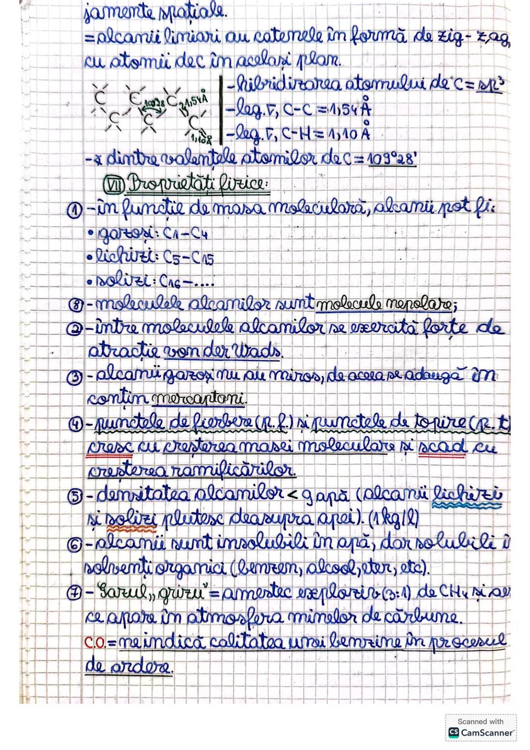 # Alcani
$n$-alcani (normali alcani)= catene liniare;
$izoalcani$ = au catene ramificate;
## II Radicali ai hidrocarburilor
- se obțin prin