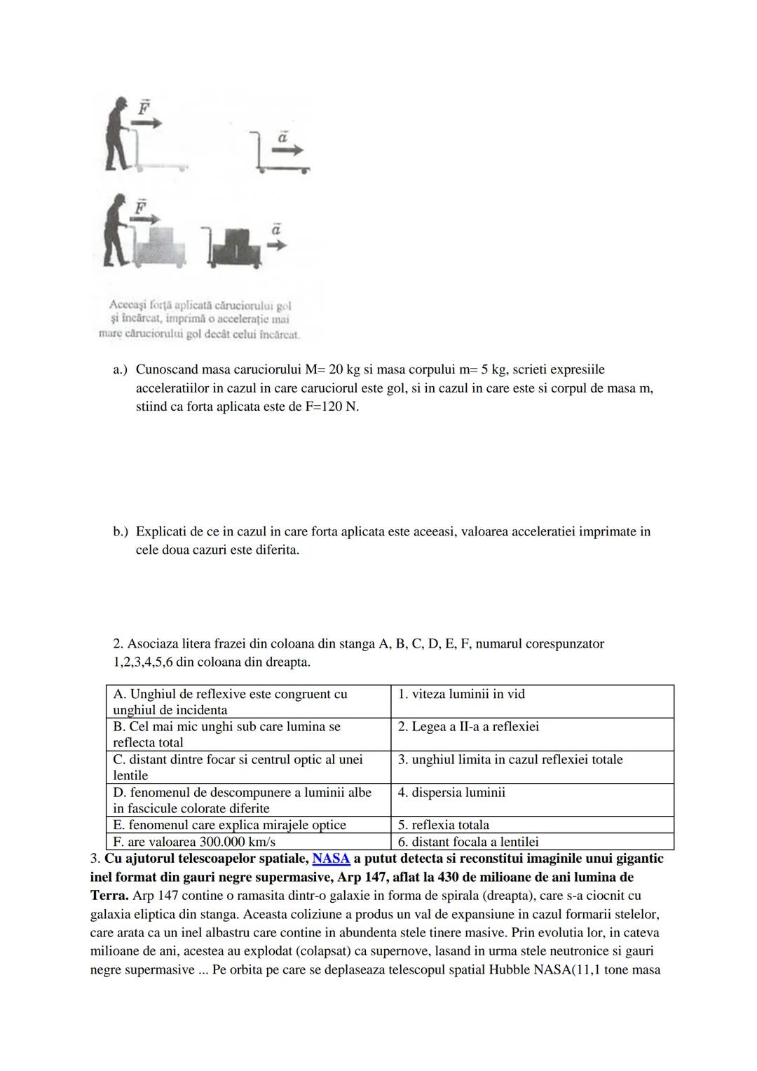 --- OCR Start ---
Numele si prenumele elevului:
TEST DE EVALUARE INITIALA
An scolar 2015-2016
Disciplina FIZICA
CLASA A-IX-A
Nota: pentru re