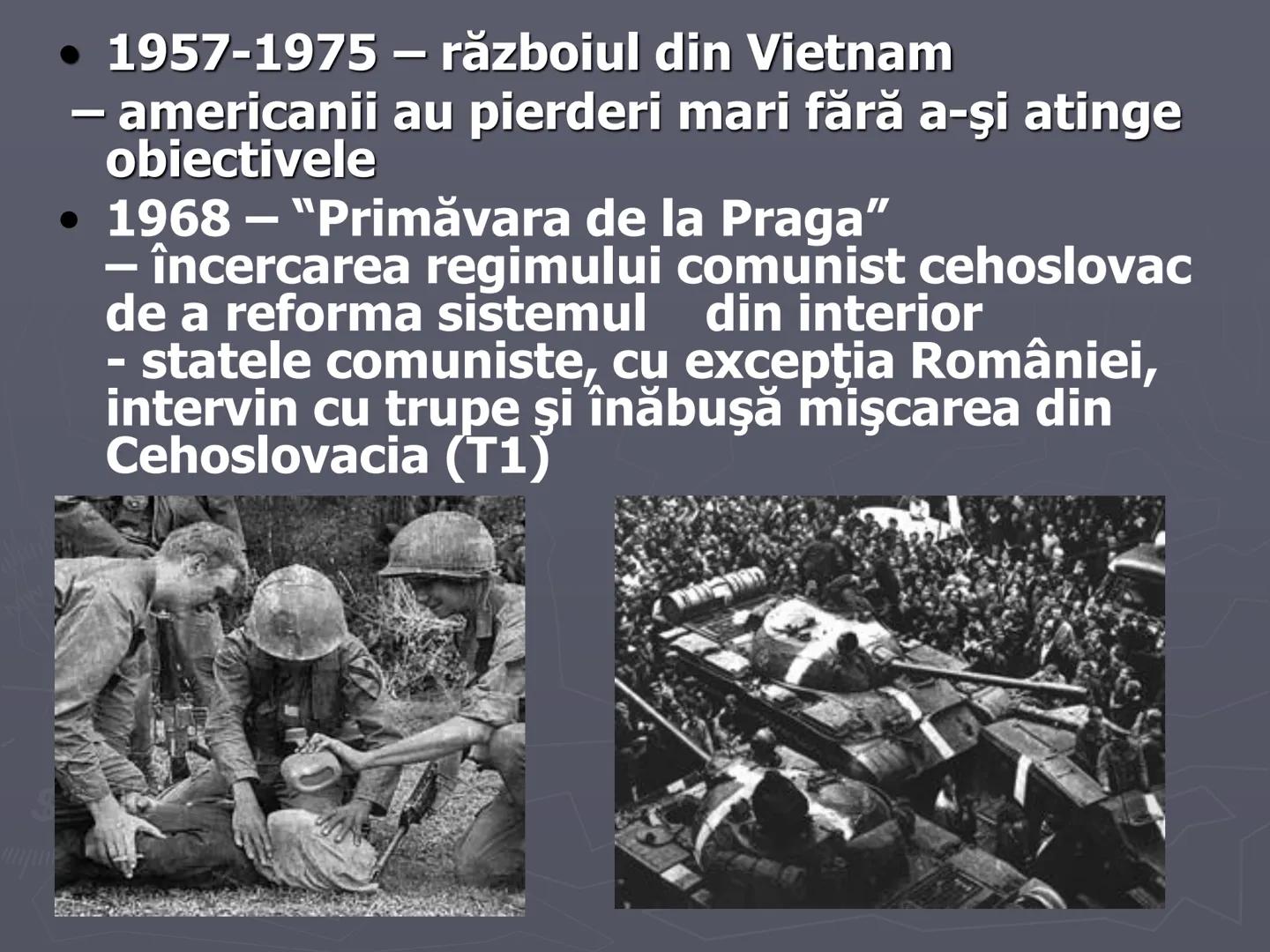 # Razboiul
# Rece
1947-1991 Războiul Rece (1947-1991) a fost
o confruntare deschisă, nonmilitară şi
limitată, care s-a dezvoltat
după Al D