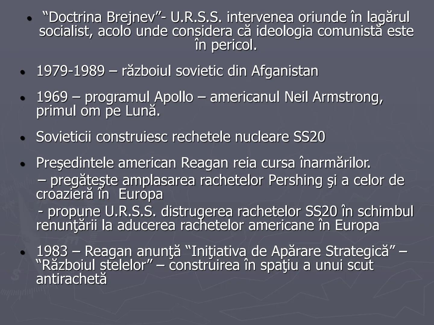 # Razboiul
# Rece
1947-1991 Războiul Rece (1947-1991) a fost
o confruntare deschisă, nonmilitară şi
limitată, care s-a dezvoltat
după Al D