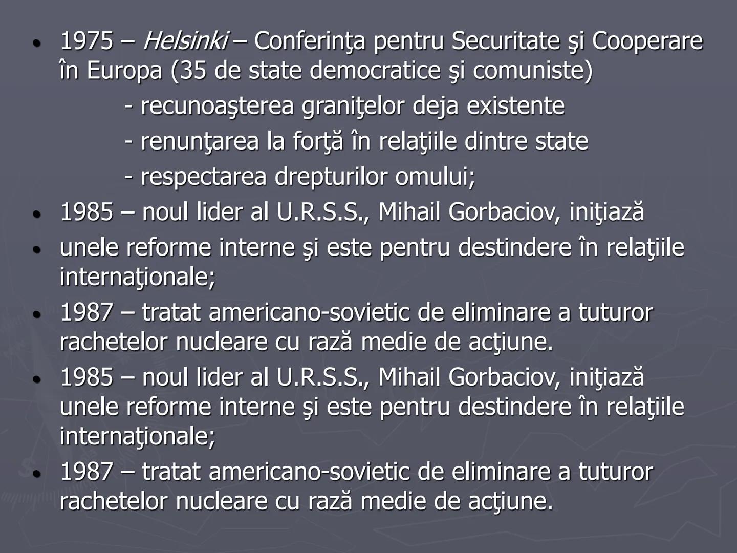 # Razboiul
# Rece
1947-1991 Războiul Rece (1947-1991) a fost
o confruntare deschisă, nonmilitară şi
limitată, care s-a dezvoltat
după Al D