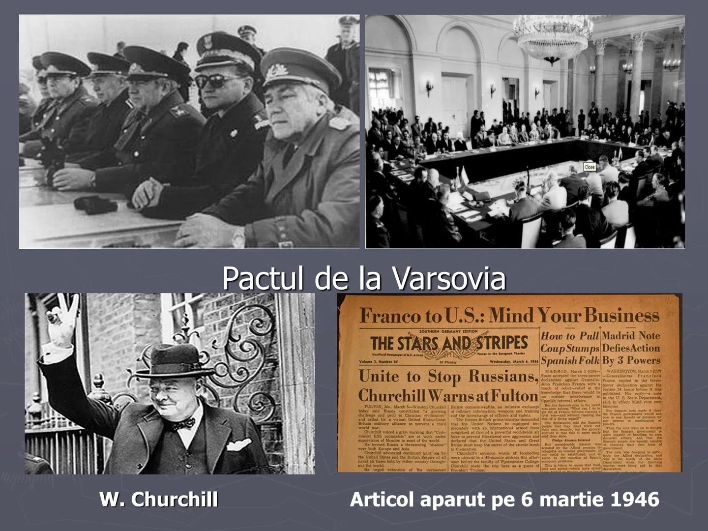 # Razboiul
# Rece
1947-1991 Războiul Rece (1947-1991) a fost
o confruntare deschisă, nonmilitară şi
limitată, care s-a dezvoltat
după Al D