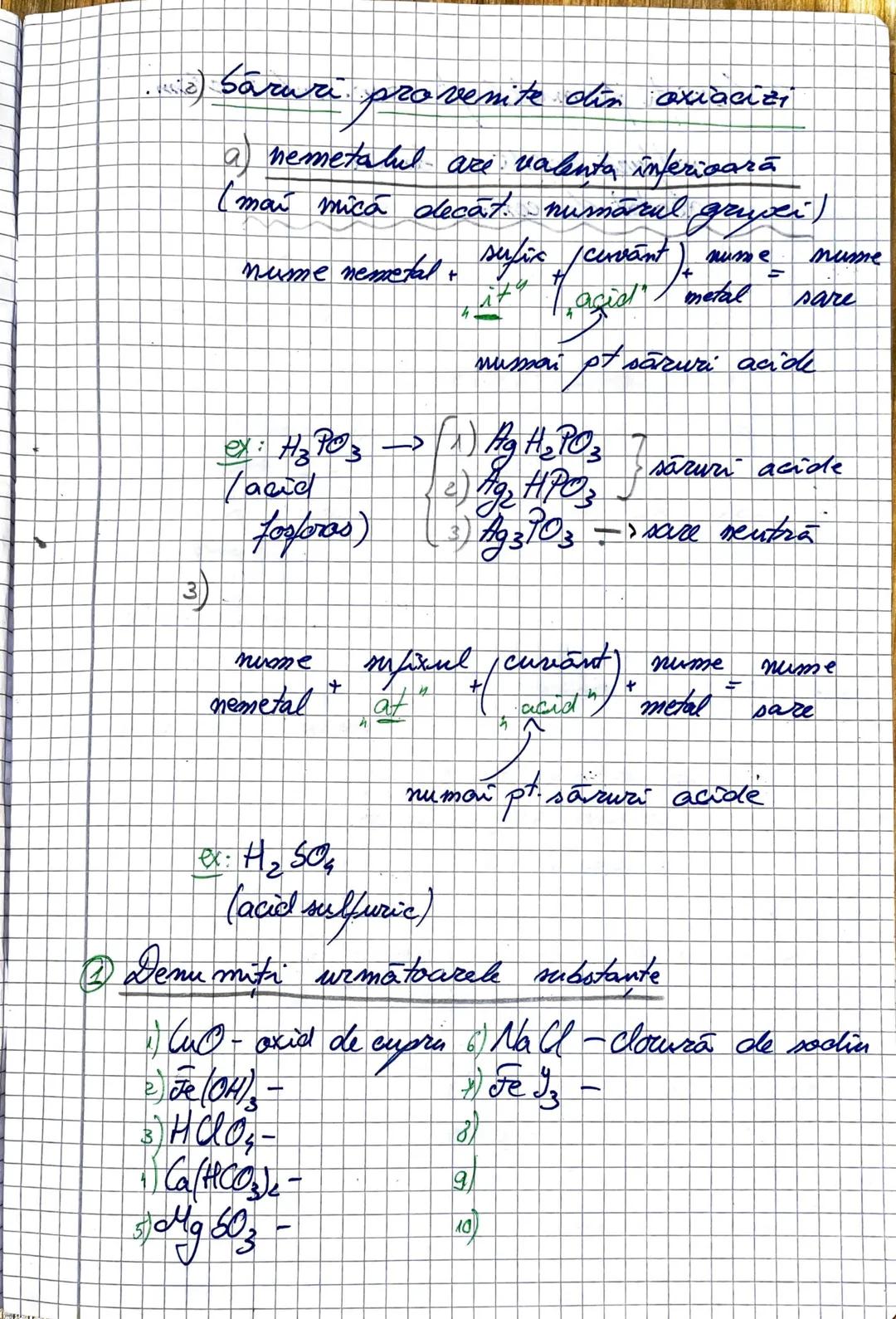 11.9.25
Recapitulare
La Substantele chimice -> anorganice/minerale)
-> organice
1) subst anorganice metale: Fe, Mg, Hg
1) simple -> nemet