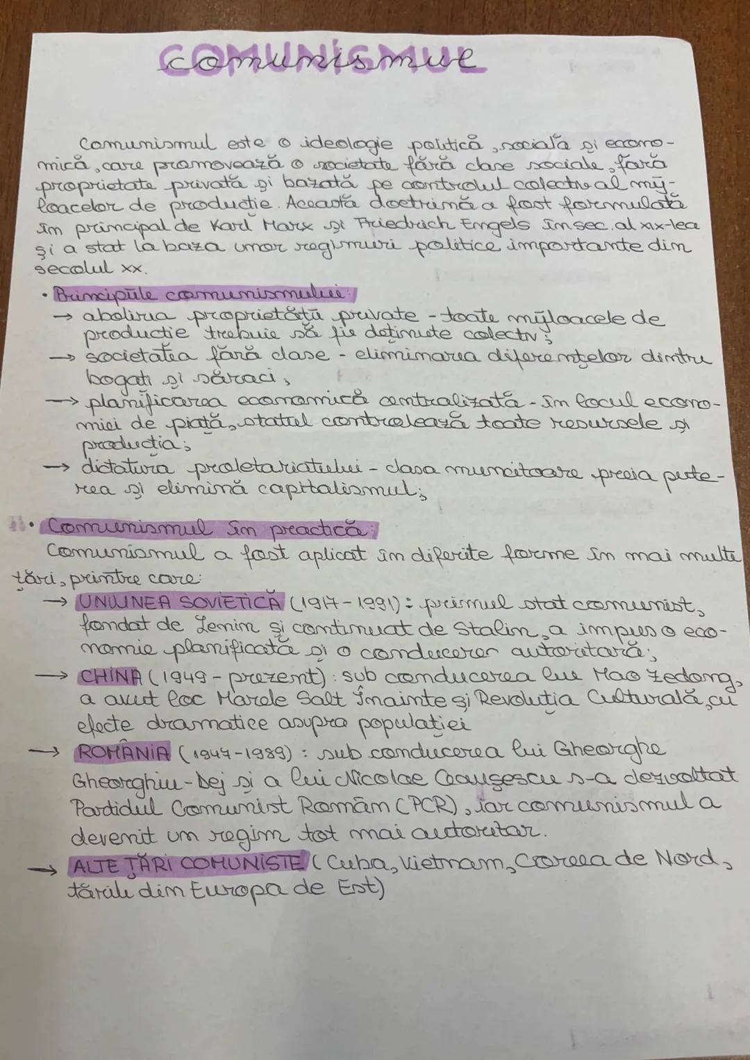 # COMUNISmue
Comunismul este o ideologie politica, socială și eccomo-
mică, care promovează o rocistate fără clase sociale, fara
proprietat