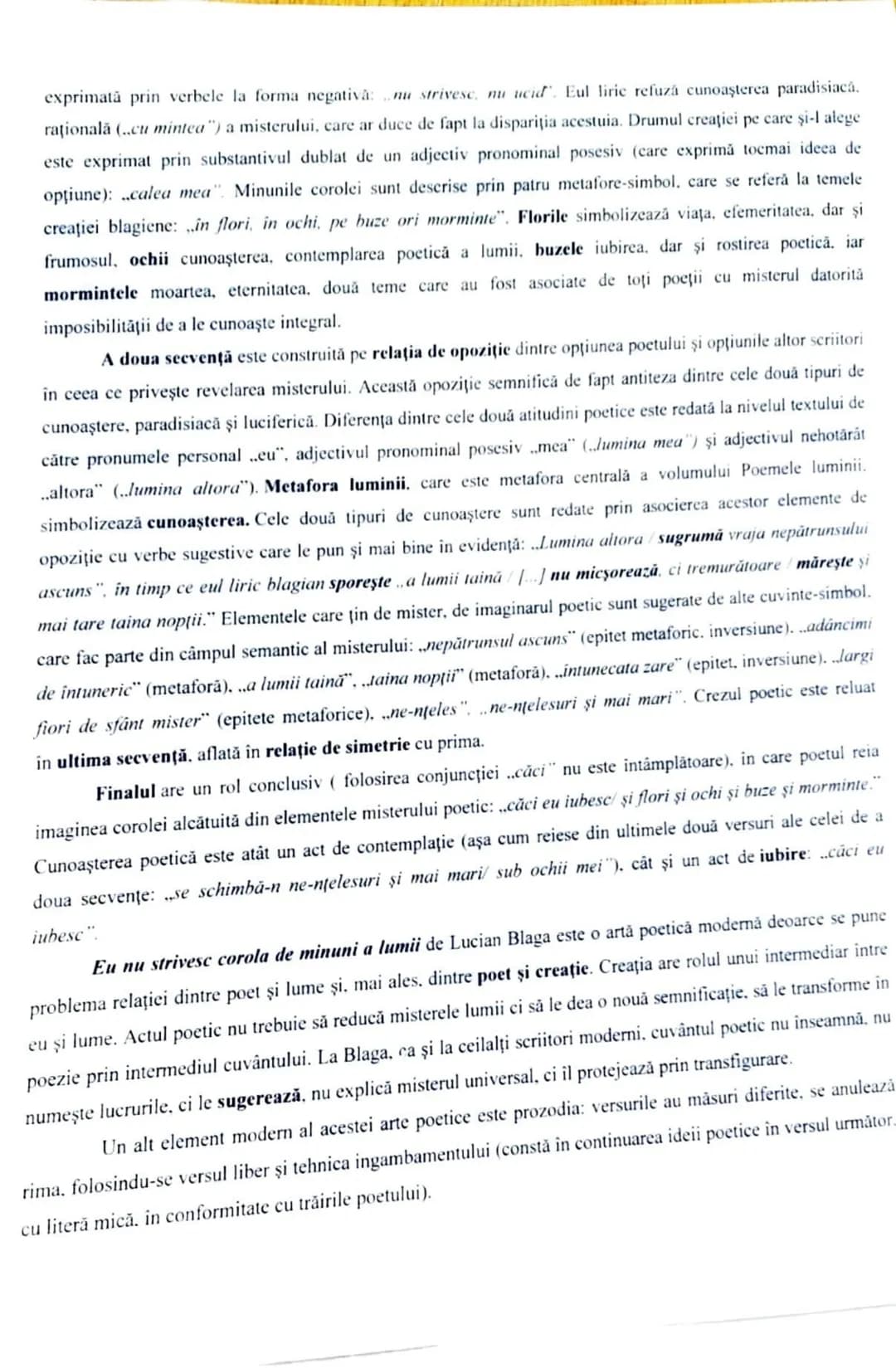 # Eu nu strivesc corola de minuni a lumii
de Lucian Blaga
Poczia Eu nu strivesc corola de minuni a lumii de Lucian Blaga este o artă poeti