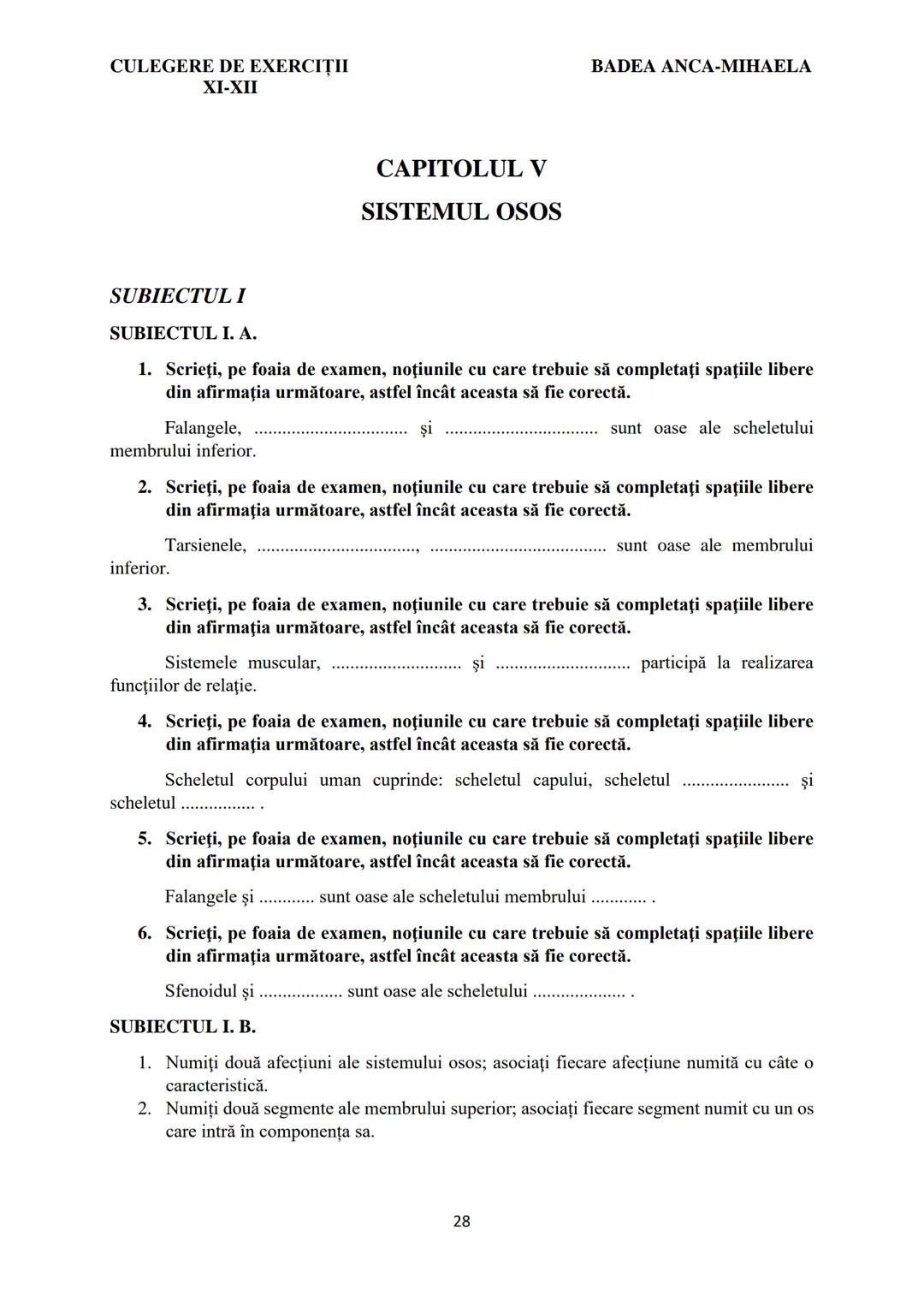 BADEA ANCA-MIHAELA
ISBN 978-973-0-37214-4
BIOLOGIE
CULEGERE DE EXERCIȚII
XI-XII
Reşiţa,
2022 CULEGERE DE EXERCIȚII
XI-XII
BADEA ANCA-