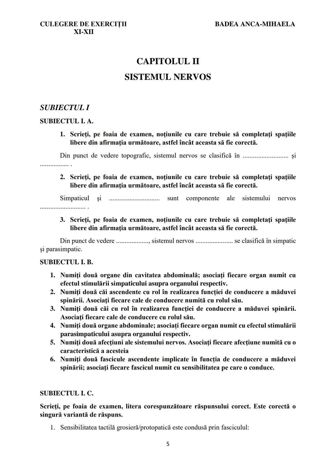 BADEA ANCA-MIHAELA
ISBN 978-973-0-37214-4
BIOLOGIE
CULEGERE DE EXERCIȚII
XI-XII
Reşiţa,
2022 CULEGERE DE EXERCIȚII
XI-XII
BADEA ANCA-