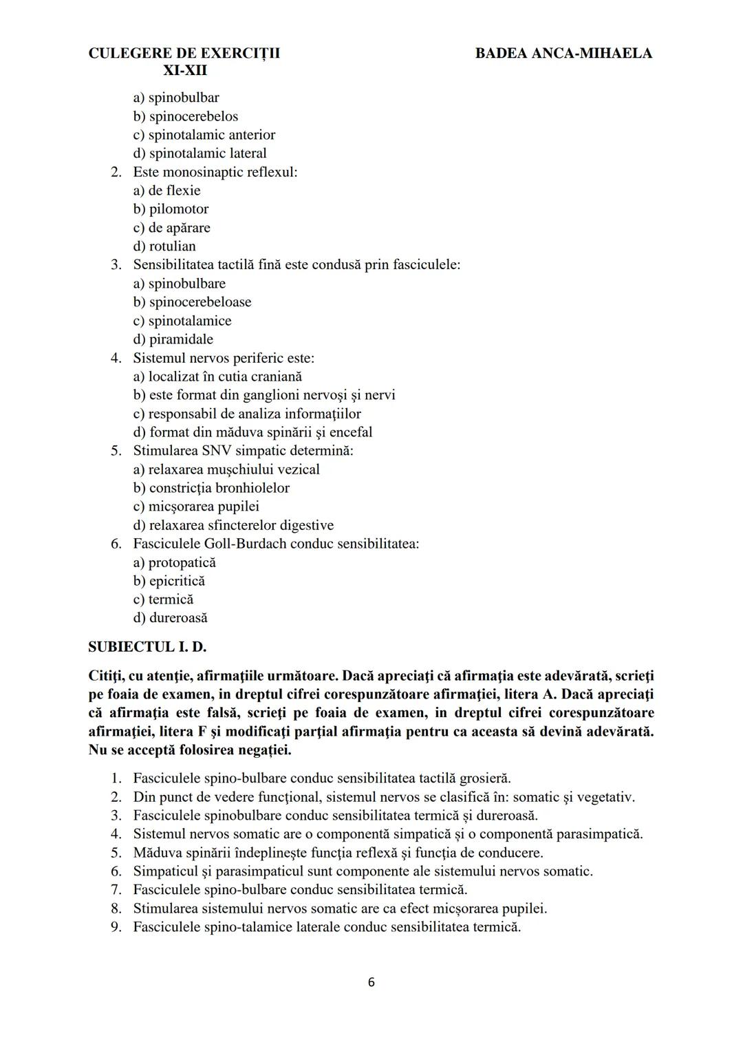 BADEA ANCA-MIHAELA
ISBN 978-973-0-37214-4
BIOLOGIE
CULEGERE DE EXERCIȚII
XI-XII
Reşiţa,
2022 CULEGERE DE EXERCIȚII
XI-XII
BADEA ANCA-