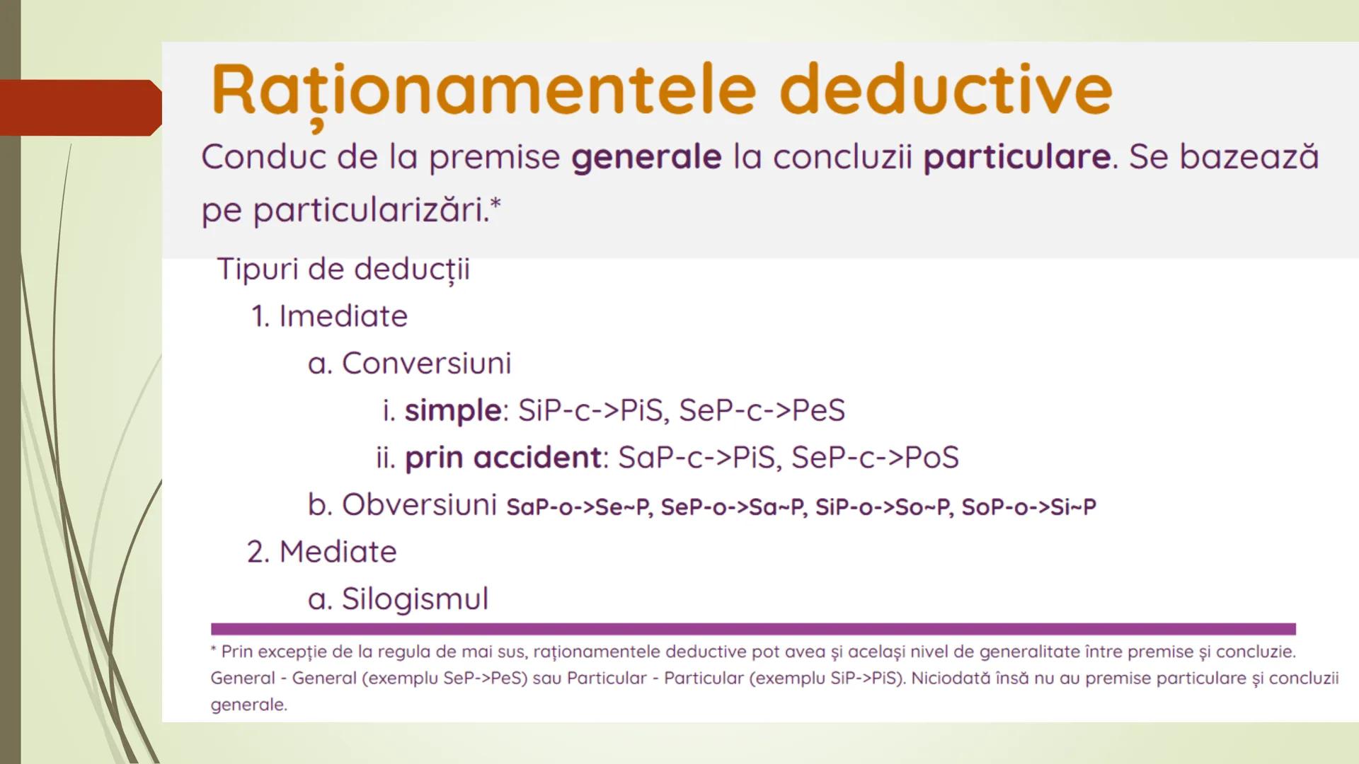 Teorie Logică @ Bacalaureat
Conţinut:
Termeni, Definire, Clasificare, Propoziții categorice, Raționamente (deductive,
inductive), Demonstra