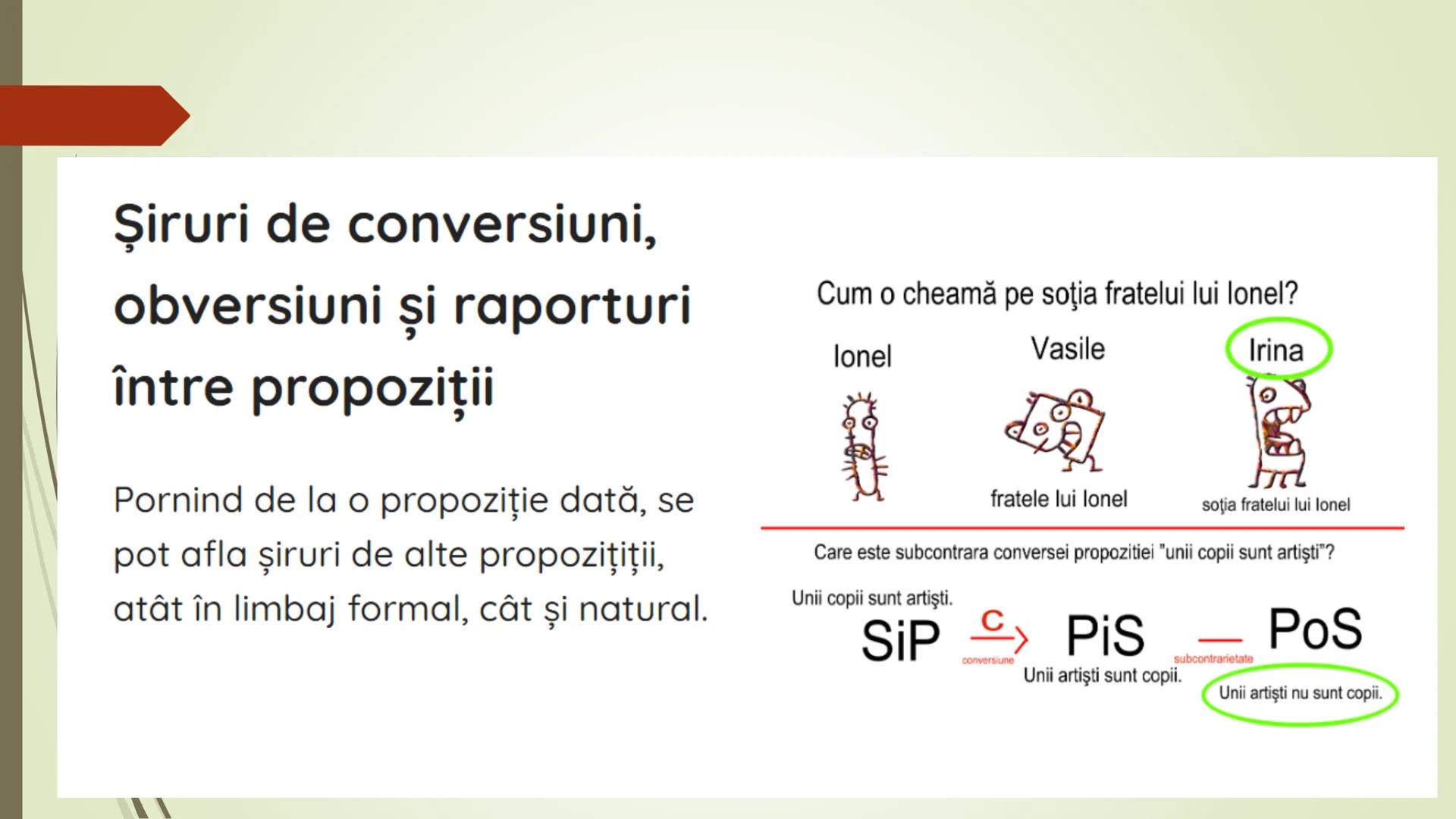 Teorie Logică @ Bacalaureat
Conţinut:
Termeni, Definire, Clasificare, Propoziții categorice, Raționamente (deductive,
inductive), Demonstra