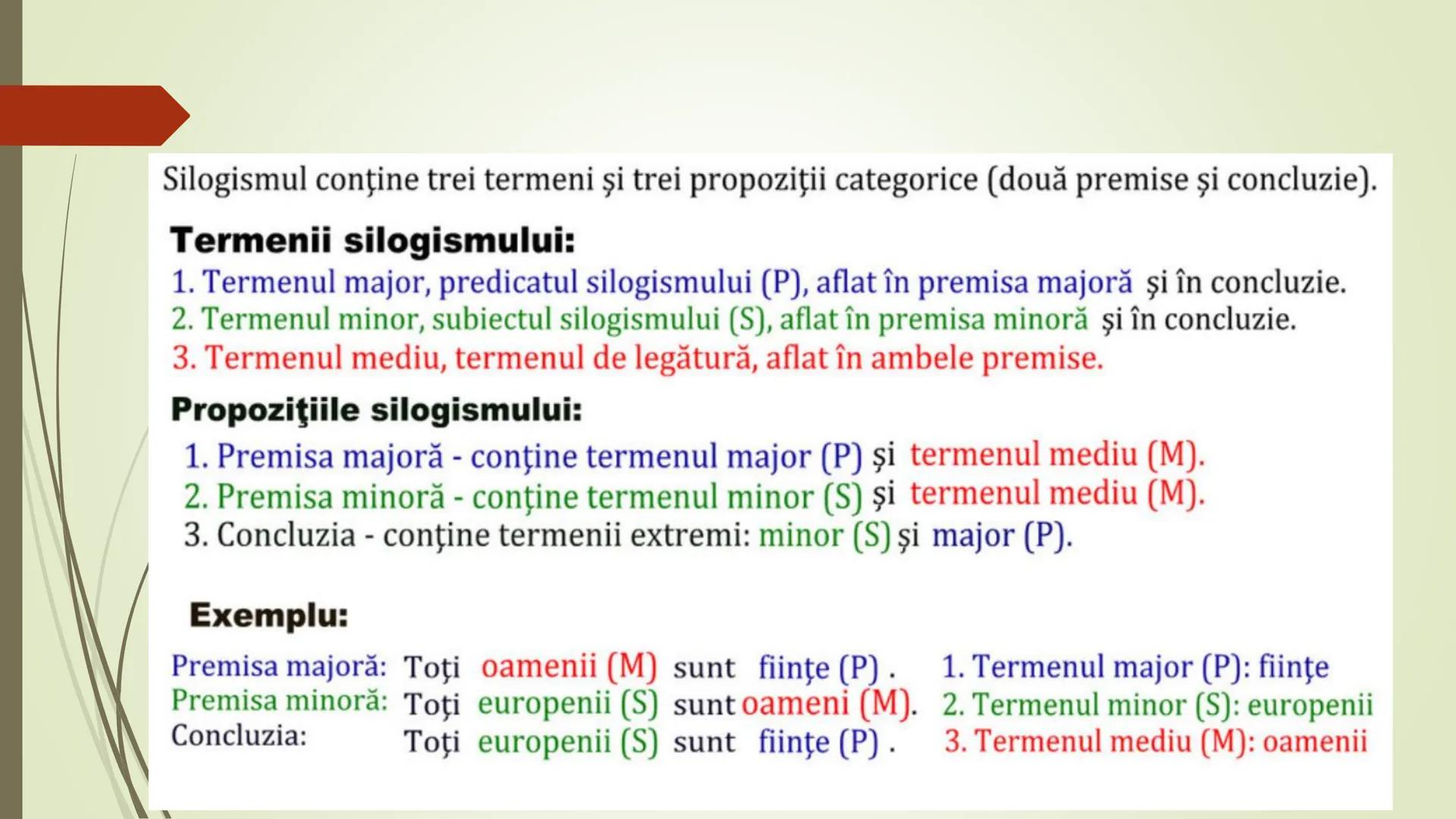 Teorie Logică @ Bacalaureat
Conţinut:
Termeni, Definire, Clasificare, Propoziții categorice, Raționamente (deductive,
inductive), Demonstra