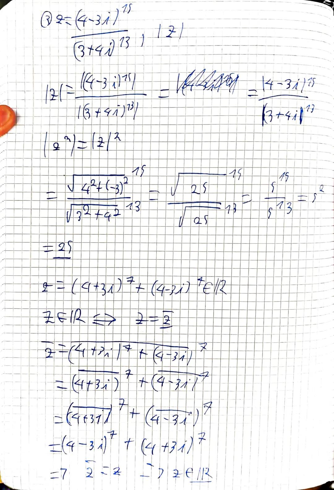 # Numere complexe
⑦ Forma algebrica a unui nr. complex
$z = a + ib$, unde $a, b \in \mathbb{R}$, $i$ = unitate imaginara
$(i^2 = -1)$
No
