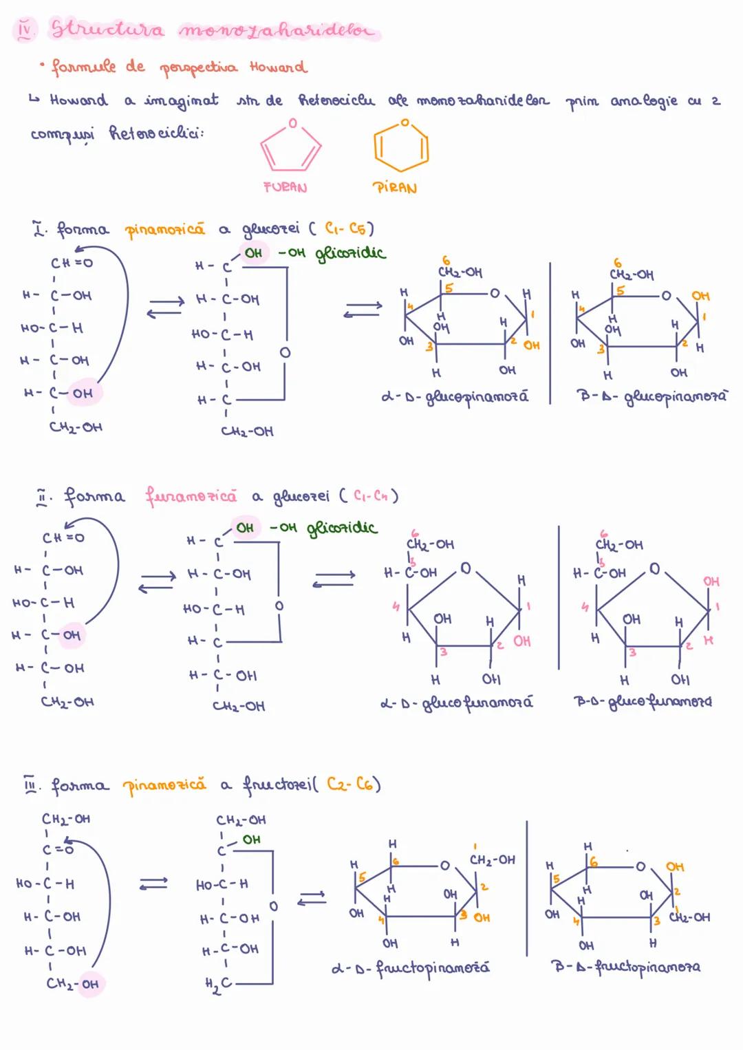 # 4 monozaharidele care prezintă la C cel mai depărtat de gr. carbonil o gr. -OH pe partea dreaptă aparțin seriei sterice D
# 5 triozele și
