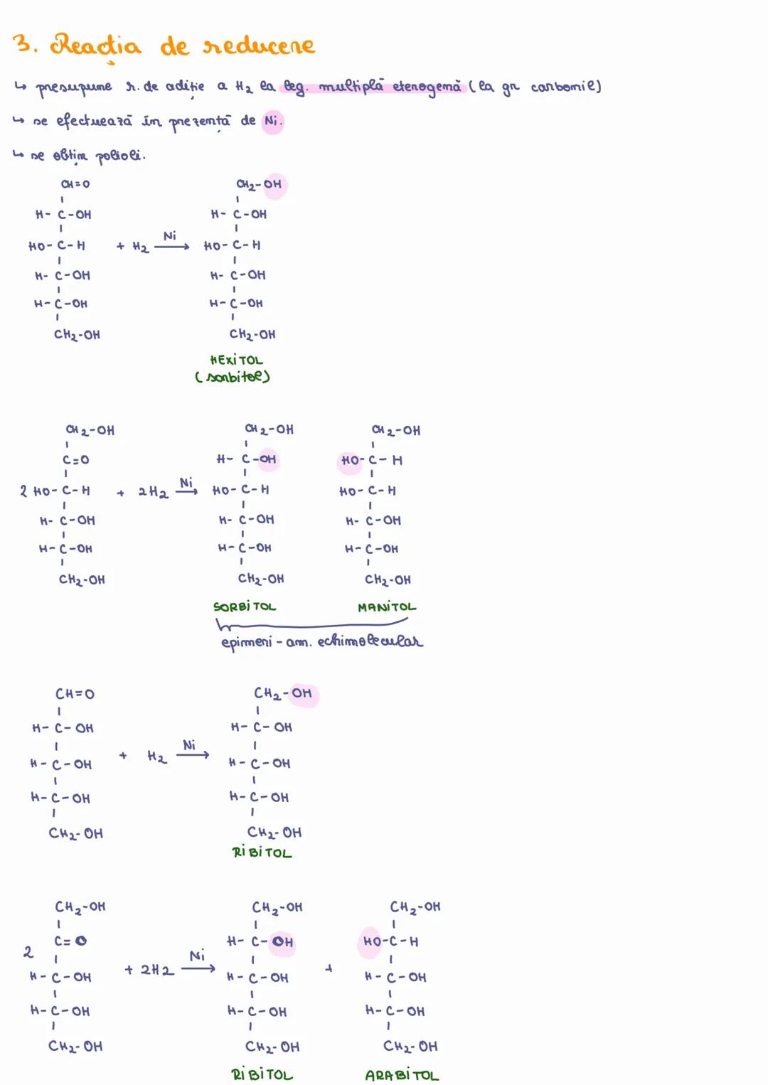 # 4 monozaharidele care prezintă la C cel mai depărtat de gr. carbonil o gr. -OH pe partea dreaptă aparțin seriei sterice D
# 5 triozele și