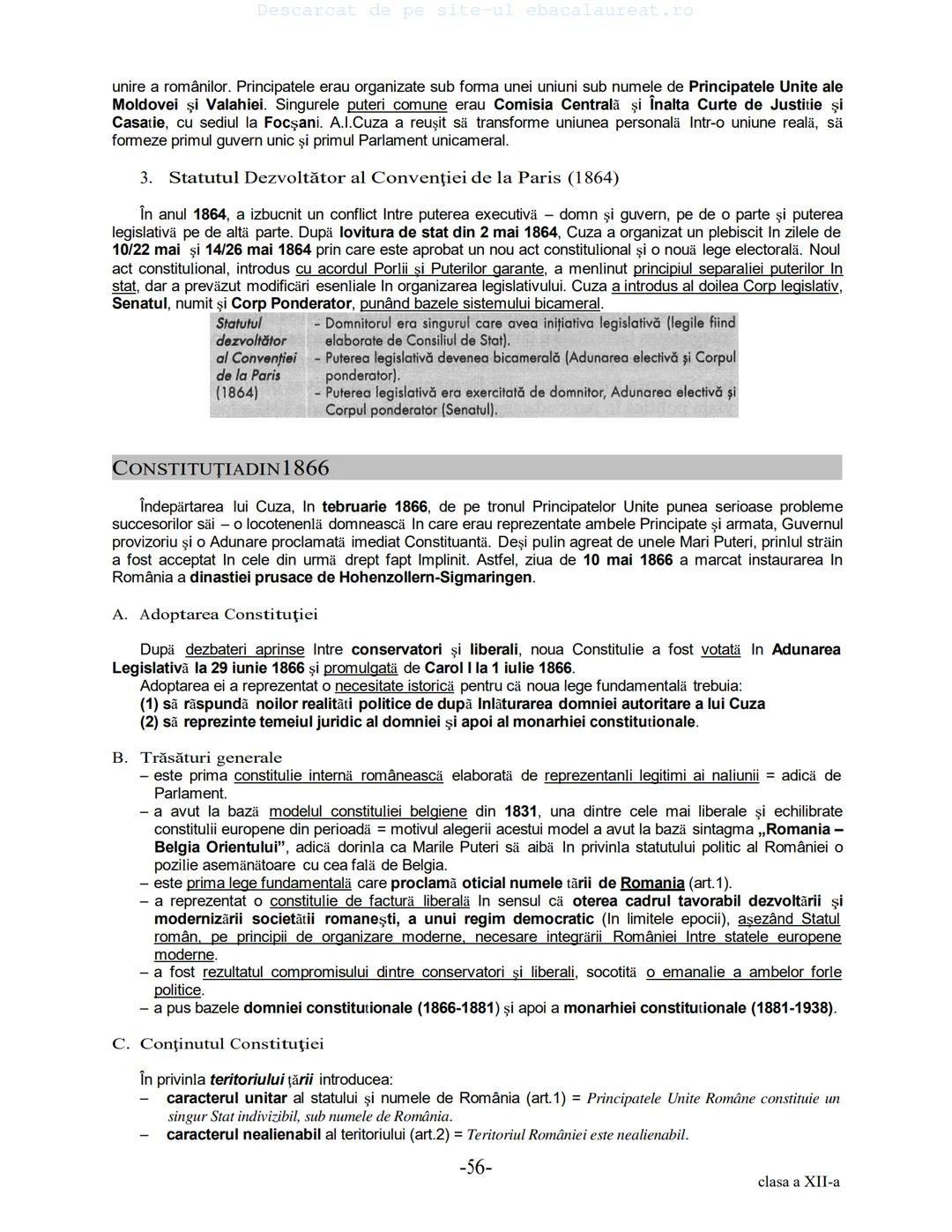 Descarcat de pe site-ul ebacalaureat.ro
Istorie
Sinteze
Bacalaureat
clasa a XII-a
(Descarcat de pe site-ul ebacalaureat.ro)
CUPRINS
Capitolu