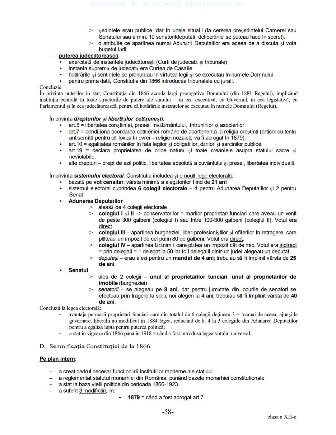 Descarcat de pe site-ul ebacalaureat.ro
Istorie
Sinteze
Bacalaureat
clasa a XII-a
(Descarcat de pe site-ul ebacalaureat.ro)
CUPRINS
Capitolu