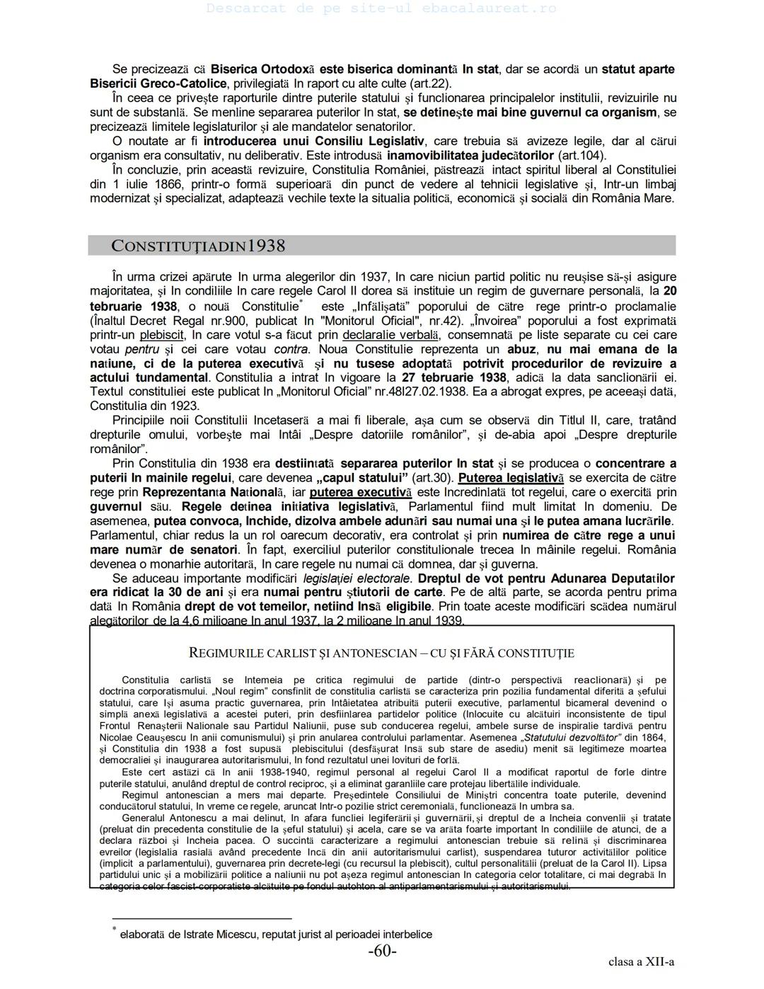 Descarcat de pe site-ul ebacalaureat.ro
Istorie
Sinteze
Bacalaureat
clasa a XII-a
(Descarcat de pe site-ul ebacalaureat.ro)
CUPRINS
Capitolu