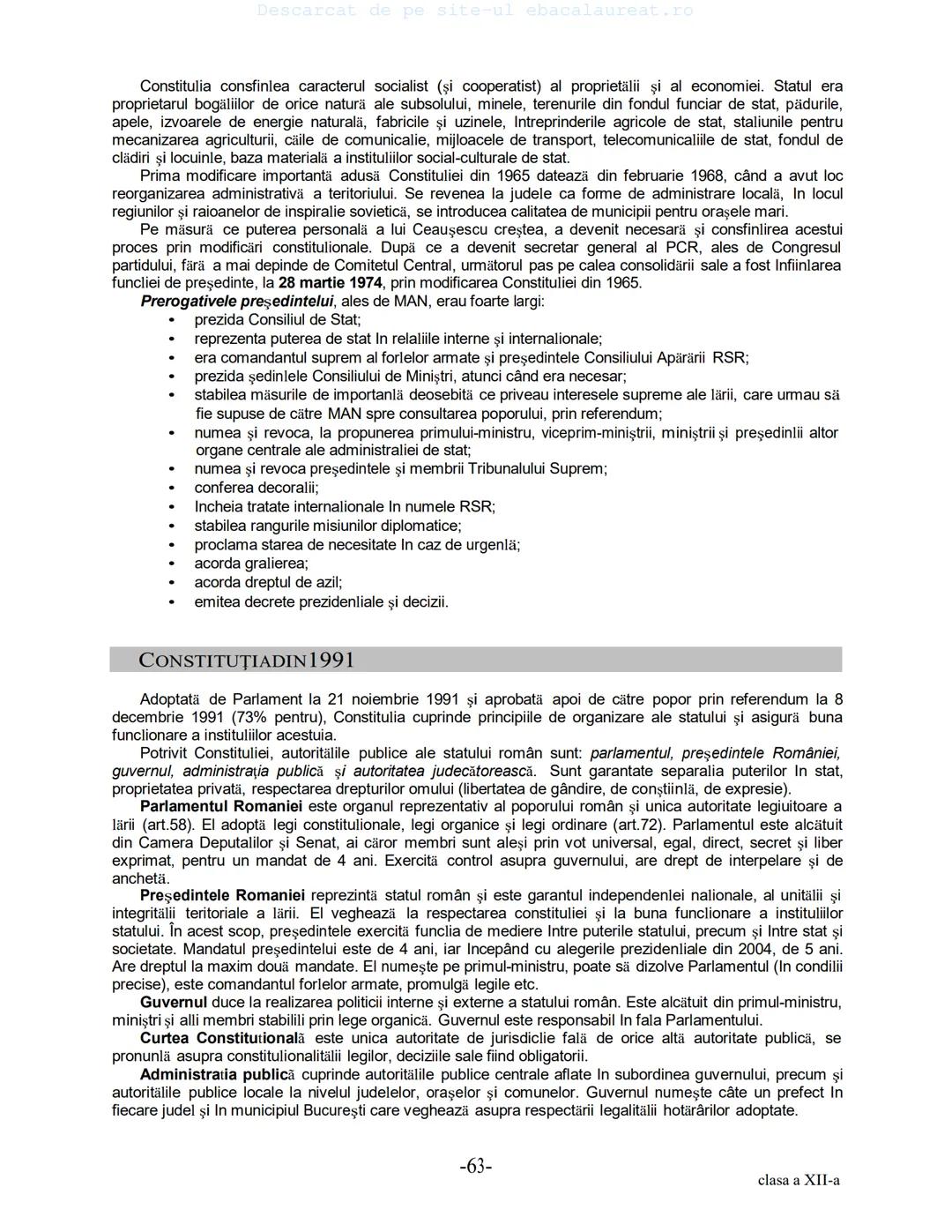 Descarcat de pe site-ul ebacalaureat.ro
Istorie
Sinteze
Bacalaureat
clasa a XII-a
(Descarcat de pe site-ul ebacalaureat.ro)
CUPRINS
Capitolu