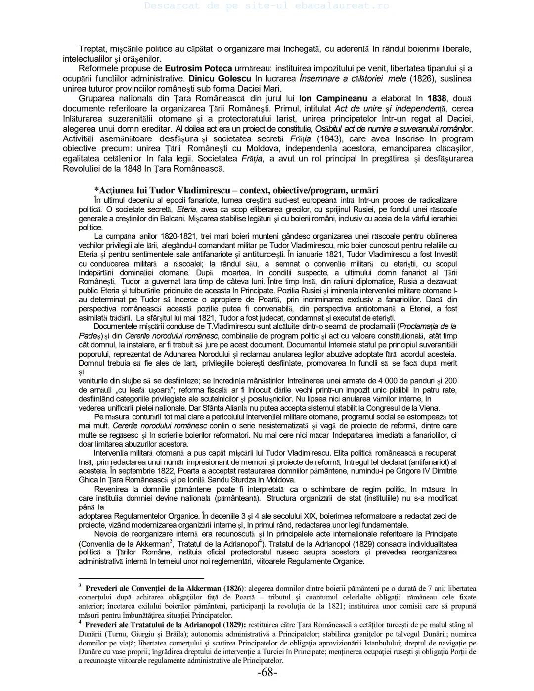 Descarcat de pe site-ul ebacalaureat.ro
Istorie
Sinteze
Bacalaureat
clasa a XII-a
(Descarcat de pe site-ul ebacalaureat.ro)
CUPRINS
Capitolu