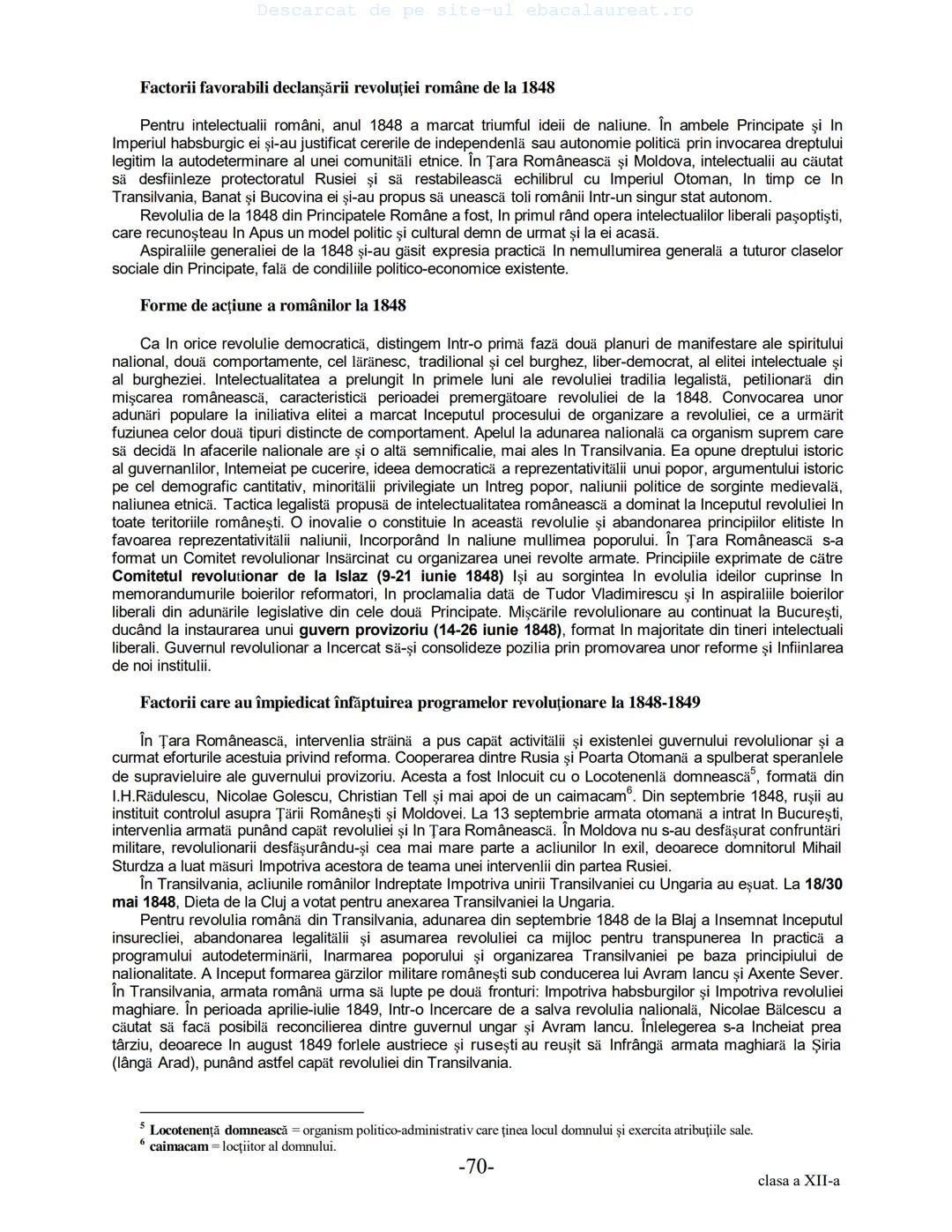 Descarcat de pe site-ul ebacalaureat.ro
Istorie
Sinteze
Bacalaureat
clasa a XII-a
(Descarcat de pe site-ul ebacalaureat.ro)
CUPRINS
Capitolu