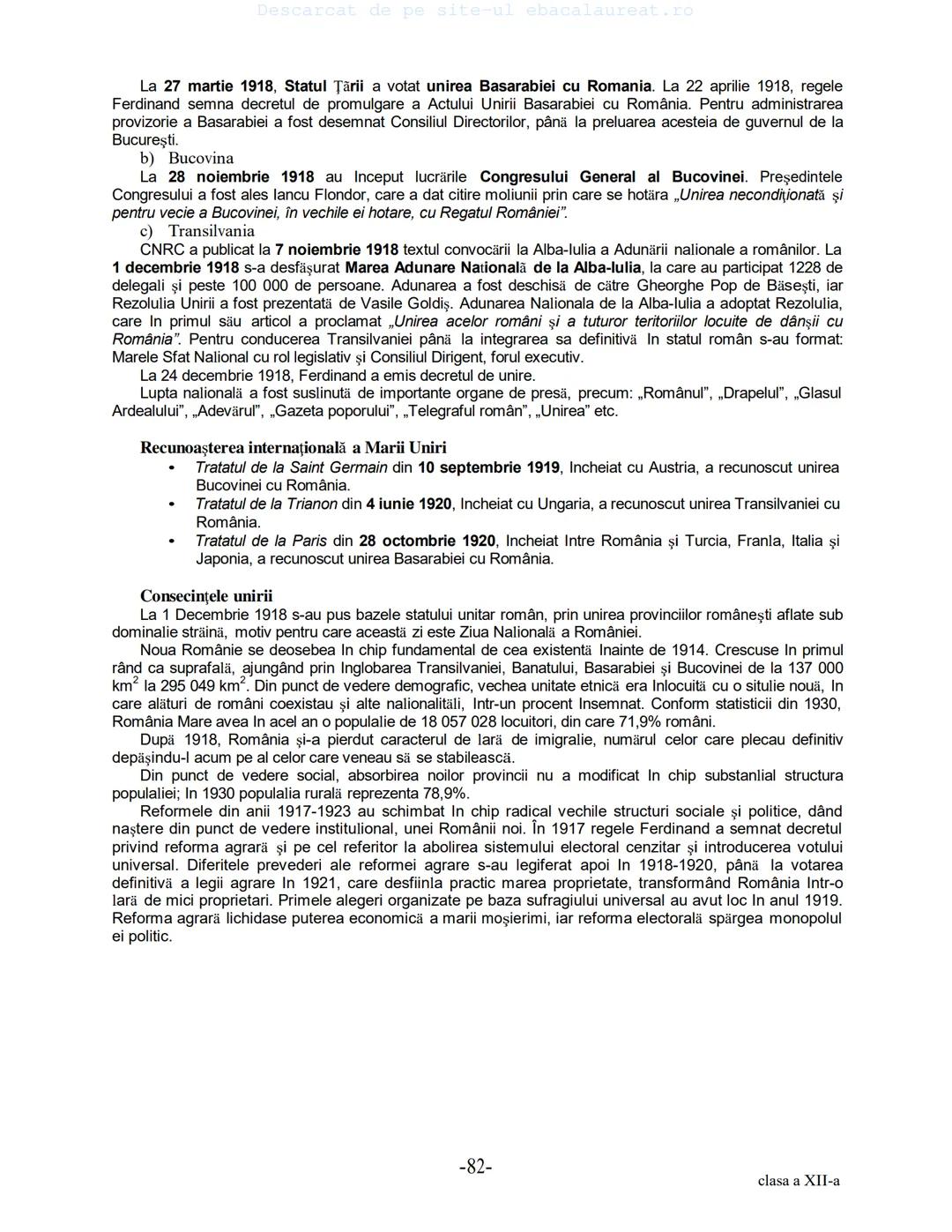 Descarcat de pe site-ul ebacalaureat.ro
Istorie
Sinteze
Bacalaureat
clasa a XII-a
(Descarcat de pe site-ul ebacalaureat.ro)
CUPRINS
Capitolu