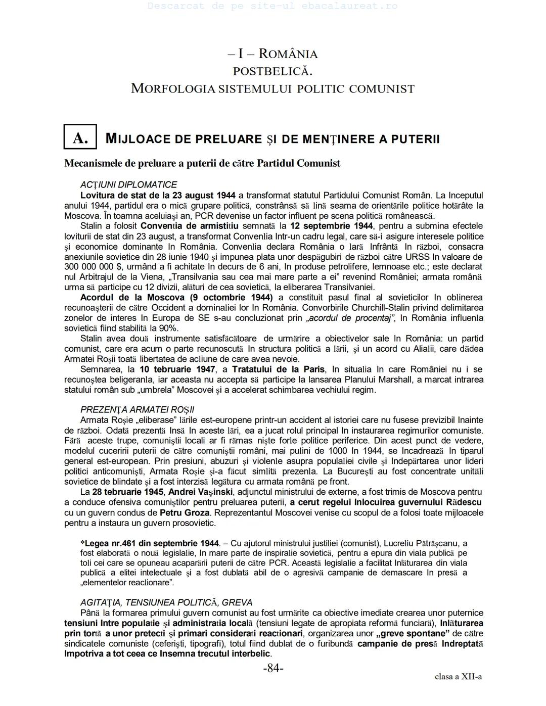 Descarcat de pe site-ul ebacalaureat.ro
Istorie
Sinteze
Bacalaureat
clasa a XII-a
(Descarcat de pe site-ul ebacalaureat.ro)
CUPRINS
Capitolu