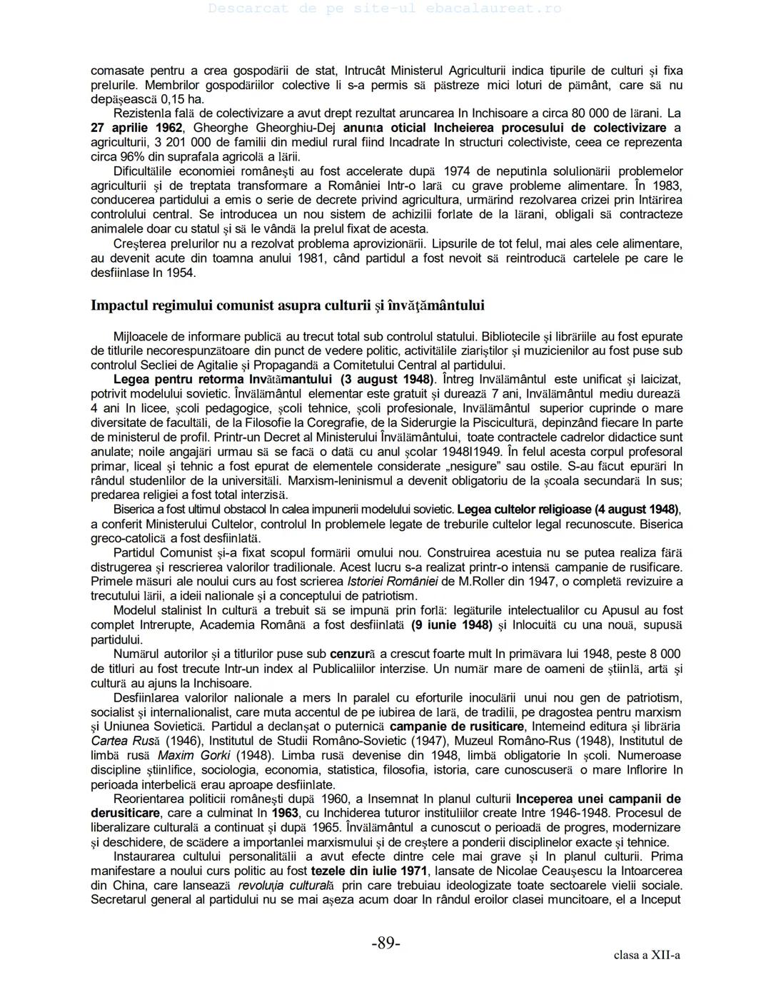 Descarcat de pe site-ul ebacalaureat.ro
Istorie
Sinteze
Bacalaureat
clasa a XII-a
(Descarcat de pe site-ul ebacalaureat.ro)
CUPRINS
Capitolu