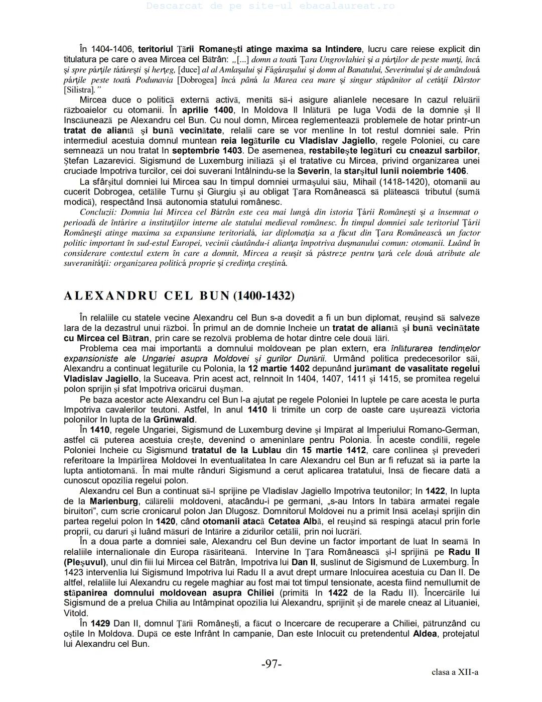 Descarcat de pe site-ul ebacalaureat.ro
Istorie
Sinteze
Bacalaureat
clasa a XII-a
(Descarcat de pe site-ul ebacalaureat.ro)
CUPRINS
Capitolu