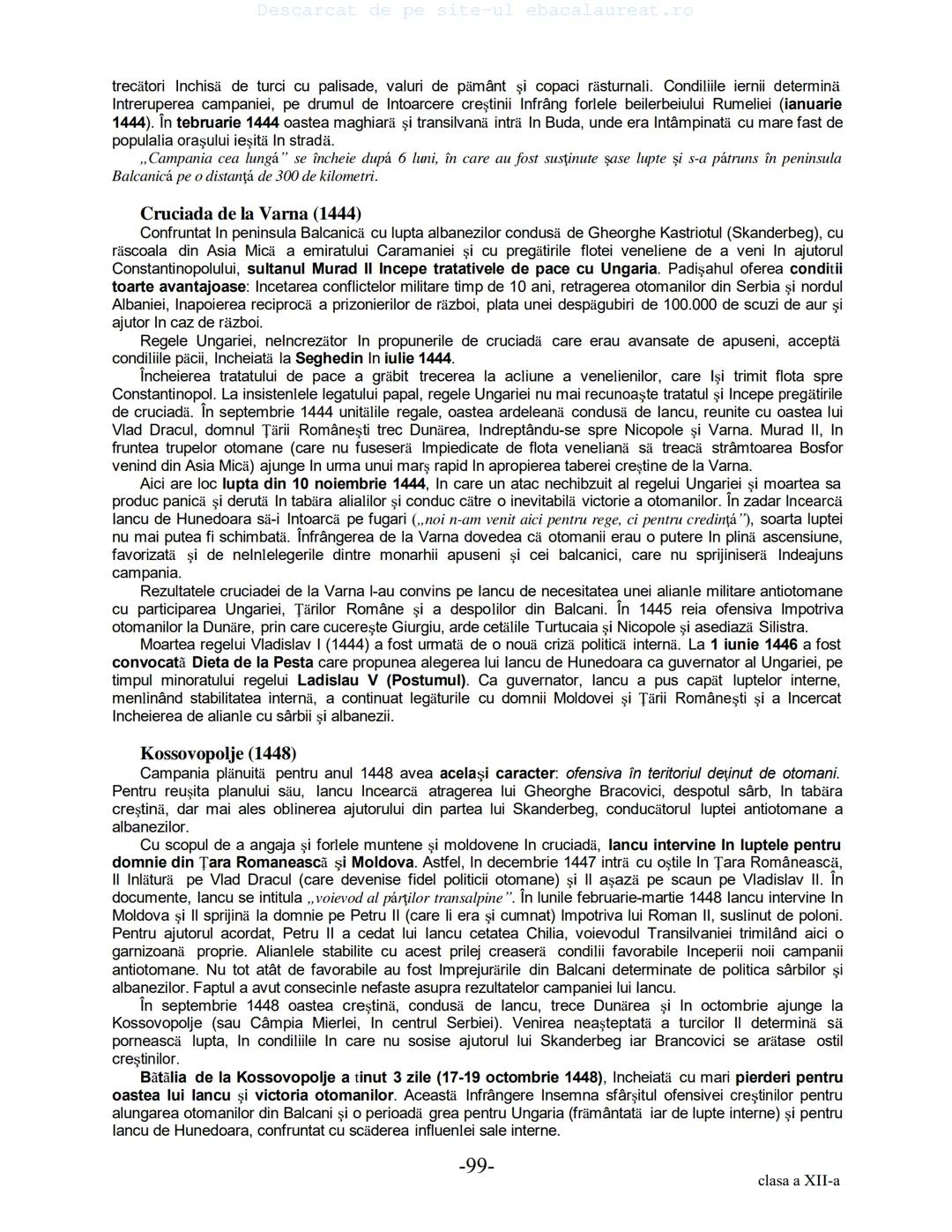 Descarcat de pe site-ul ebacalaureat.ro
Istorie
Sinteze
Bacalaureat
clasa a XII-a
(Descarcat de pe site-ul ebacalaureat.ro)
CUPRINS
Capitolu