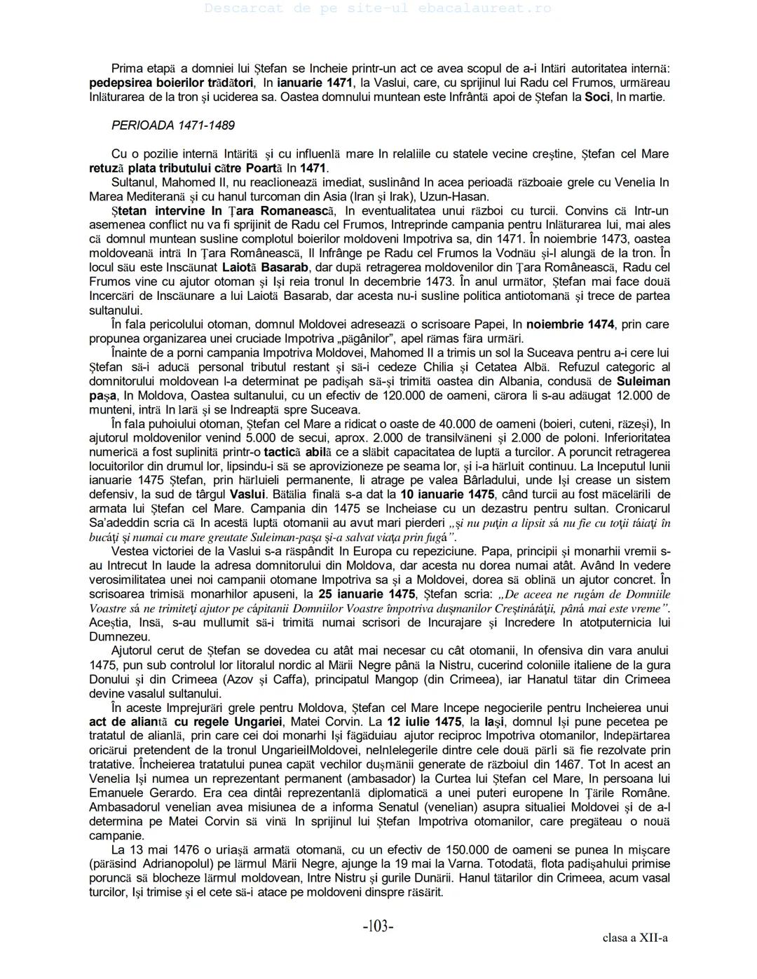 Descarcat de pe site-ul ebacalaureat.ro
Istorie
Sinteze
Bacalaureat
clasa a XII-a
(Descarcat de pe site-ul ebacalaureat.ro)
CUPRINS
Capitolu