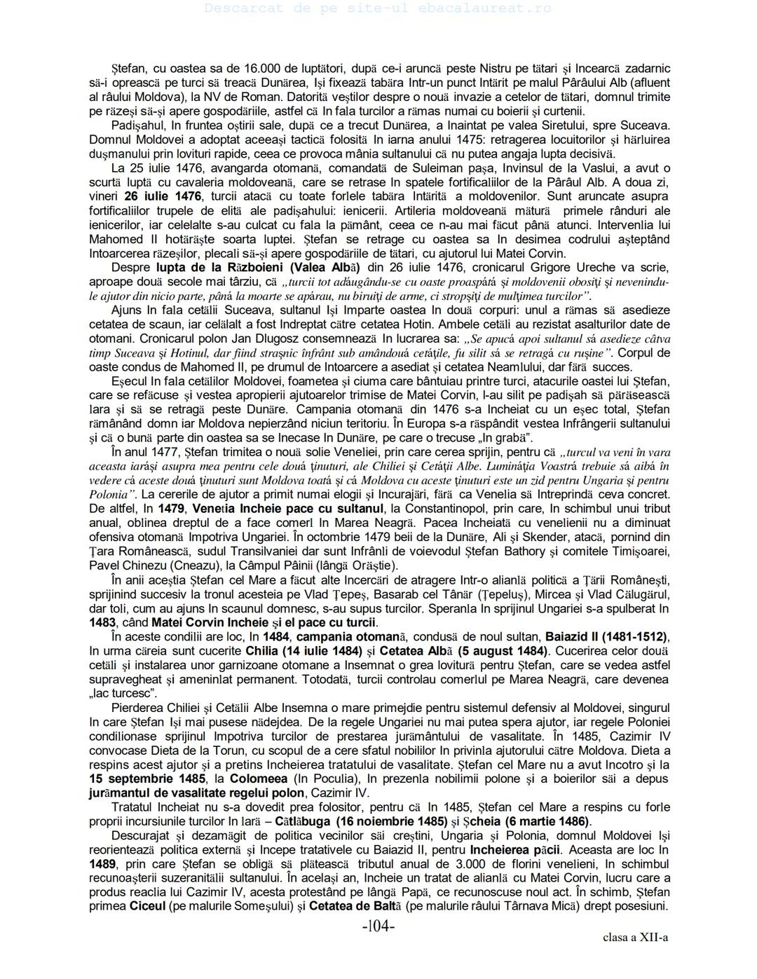 Descarcat de pe site-ul ebacalaureat.ro
Istorie
Sinteze
Bacalaureat
clasa a XII-a
(Descarcat de pe site-ul ebacalaureat.ro)
CUPRINS
Capitolu