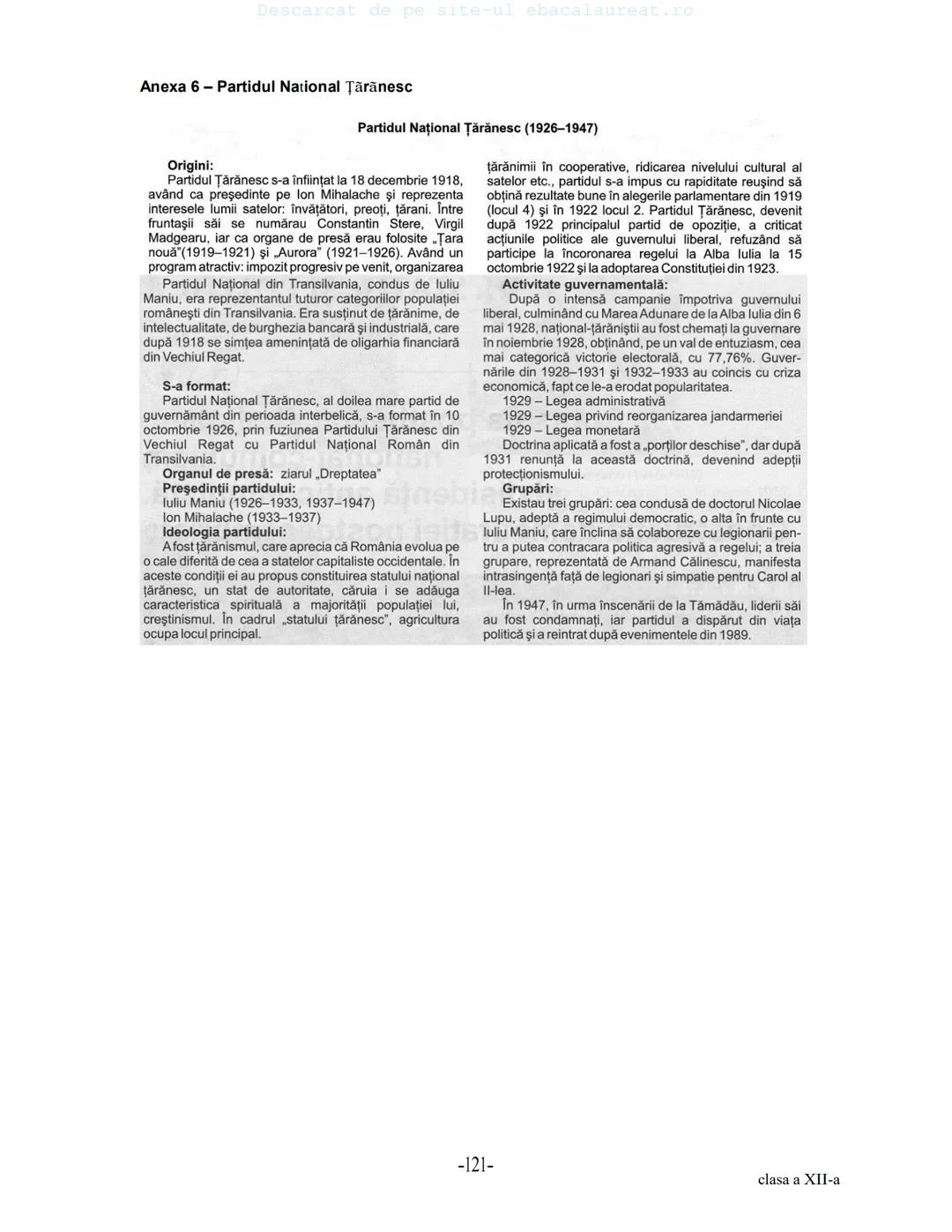 Descarcat de pe site-ul ebacalaureat.ro
Istorie
Sinteze
Bacalaureat
clasa a XII-a
(Descarcat de pe site-ul ebacalaureat.ro)
CUPRINS
Capitolu