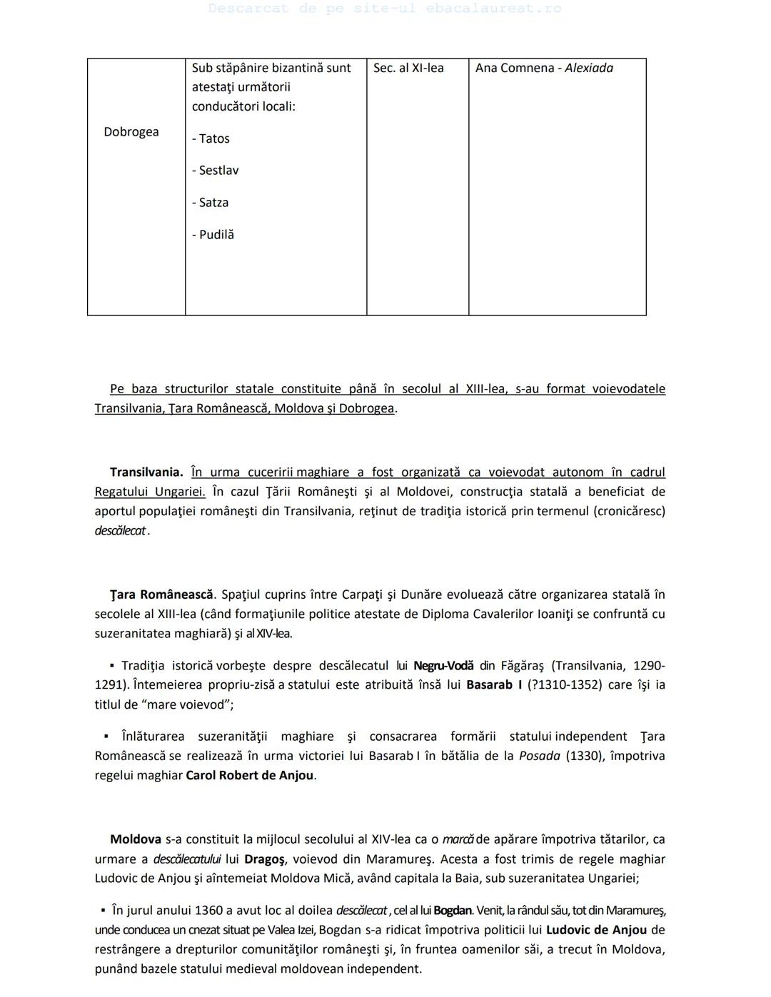 Descarcat de pe site-ul ebacalaureat.ro
Istorie
Sinteze
Bacalaureat
clasa a XII-a
(Descarcat de pe site-ul ebacalaureat.ro)
CUPRINS
Capitolu