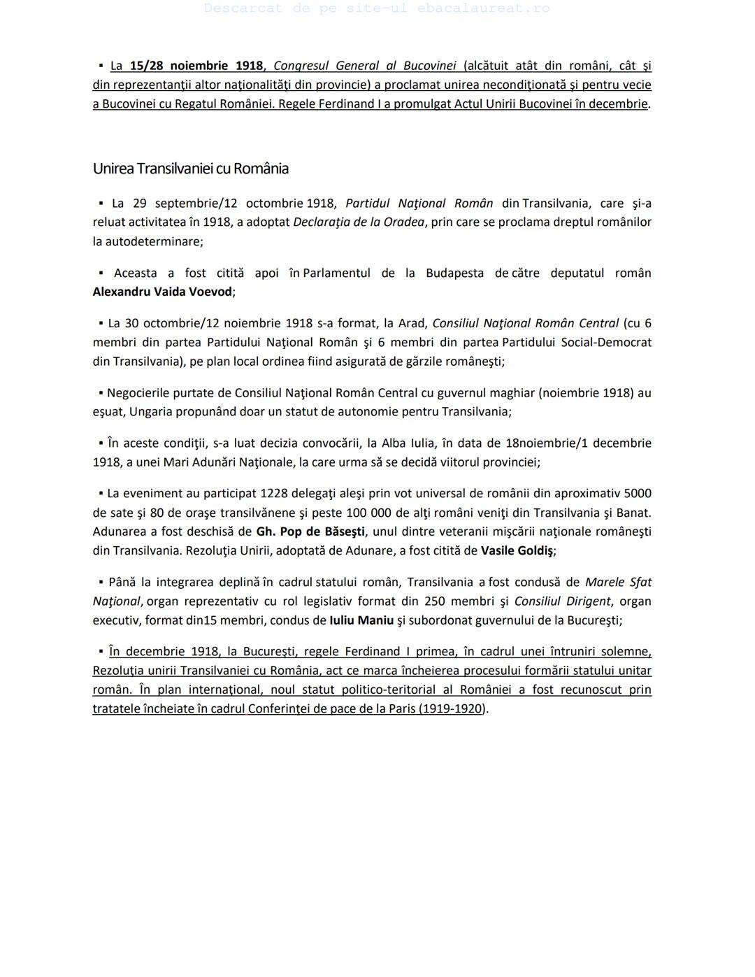 Descarcat de pe site-ul ebacalaureat.ro
Istorie
Sinteze
Bacalaureat
clasa a XII-a
(Descarcat de pe site-ul ebacalaureat.ro)
CUPRINS
Capitolu