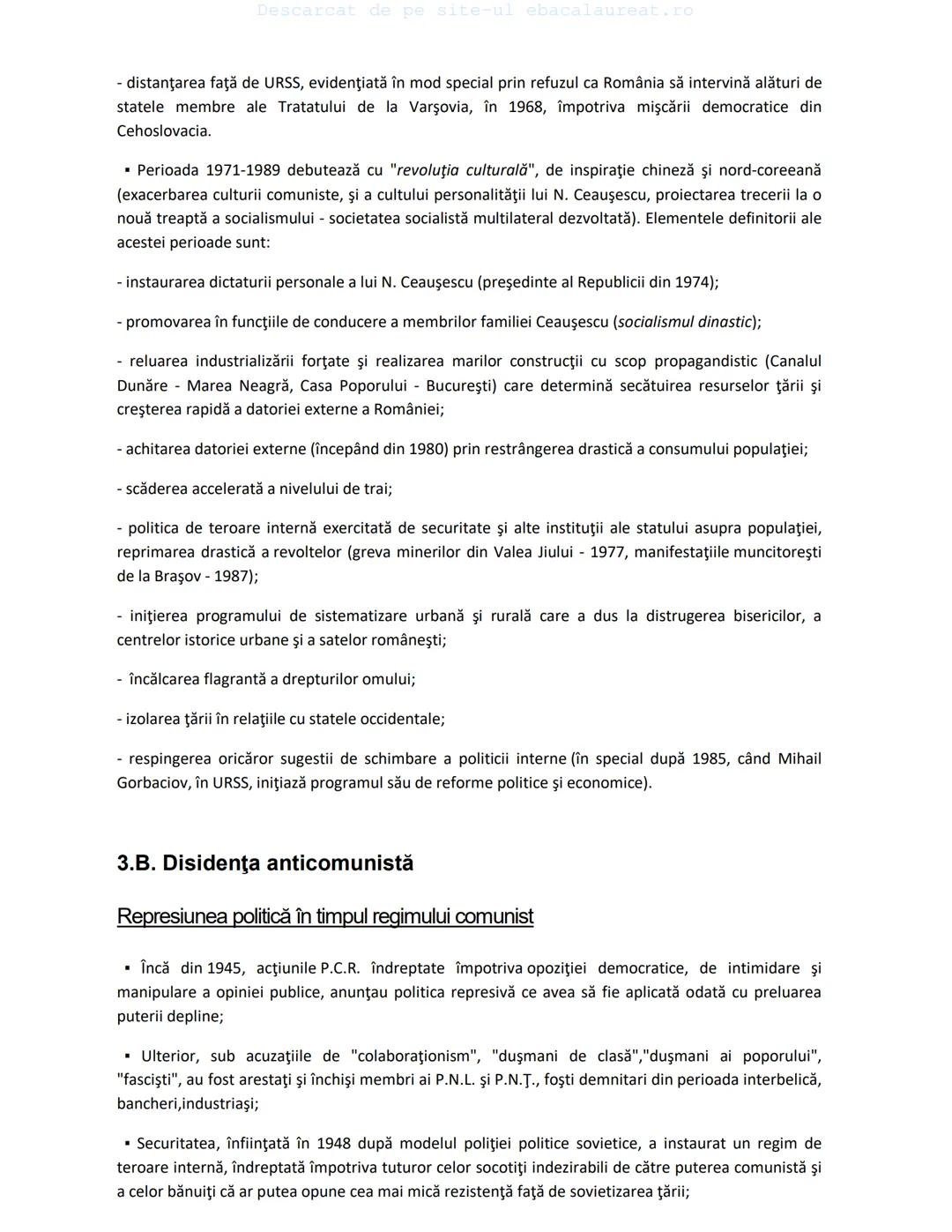 Descarcat de pe site-ul ebacalaureat.ro
Istorie
Sinteze
Bacalaureat
clasa a XII-a
(Descarcat de pe site-ul ebacalaureat.ro)
CUPRINS
Capitolu