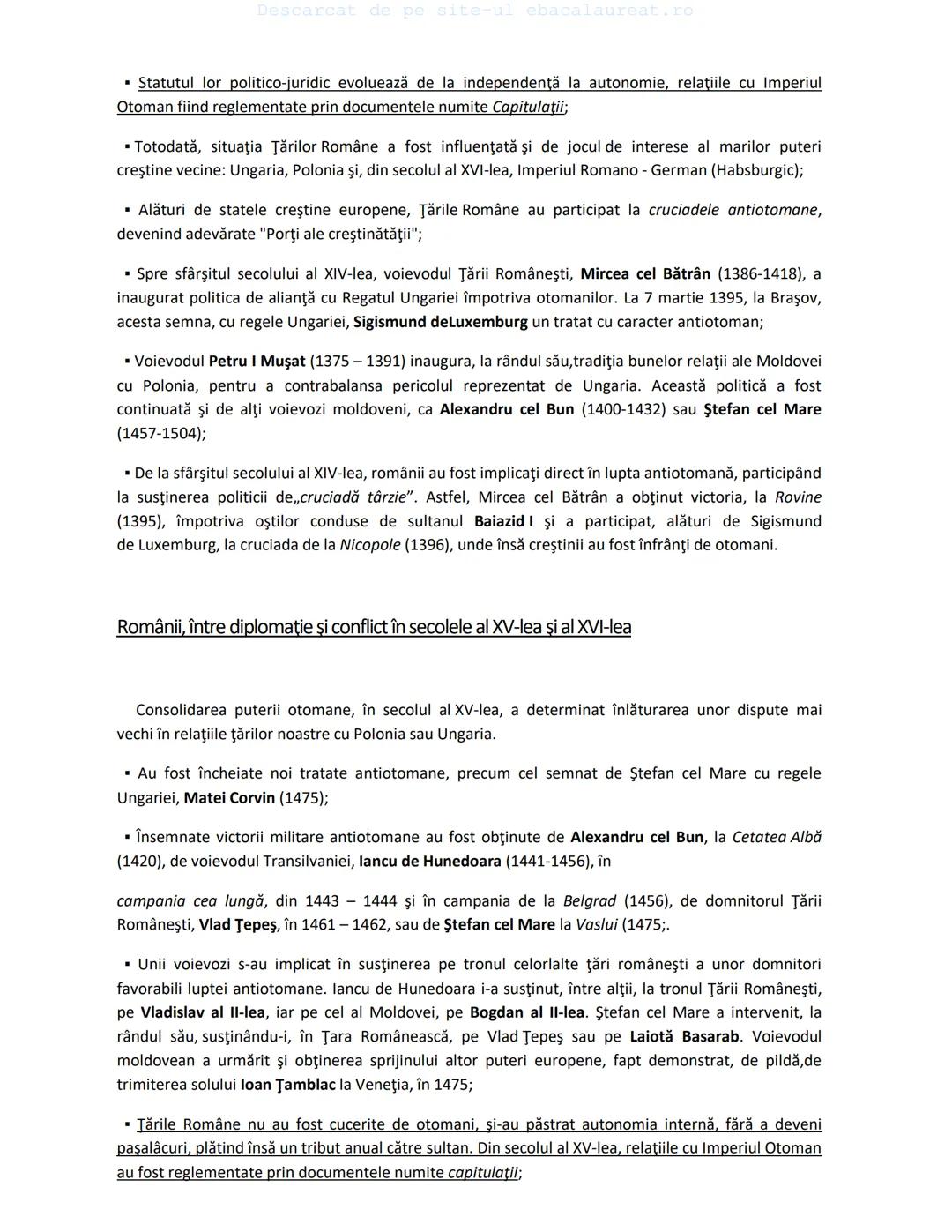 Descarcat de pe site-ul ebacalaureat.ro
Istorie
Sinteze
Bacalaureat
clasa a XII-a
(Descarcat de pe site-ul ebacalaureat.ro)
CUPRINS
Capitolu