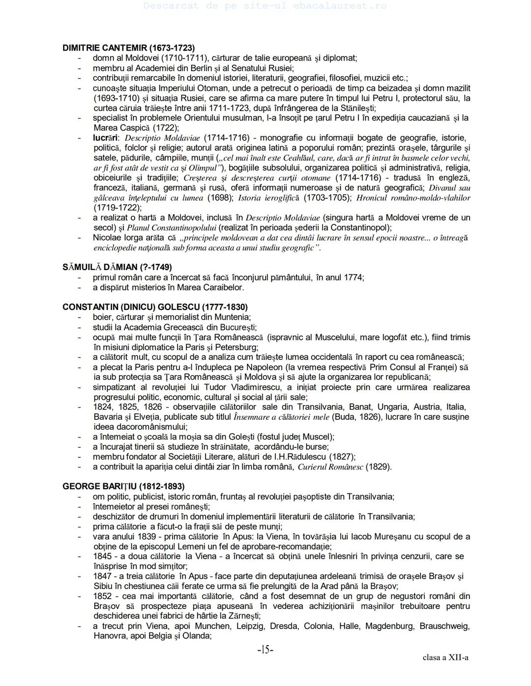 Descarcat de pe site-ul ebacalaureat.ro
Istorie
Sinteze
Bacalaureat
clasa a XII-a
(Descarcat de pe site-ul ebacalaureat.ro)
CUPRINS
Capitolu