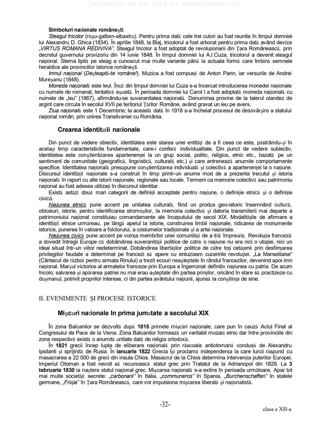 Descarcat de pe site-ul ebacalaureat.ro
Istorie
Sinteze
Bacalaureat
clasa a XII-a
(Descarcat de pe site-ul ebacalaureat.ro)
CUPRINS
Capitolu