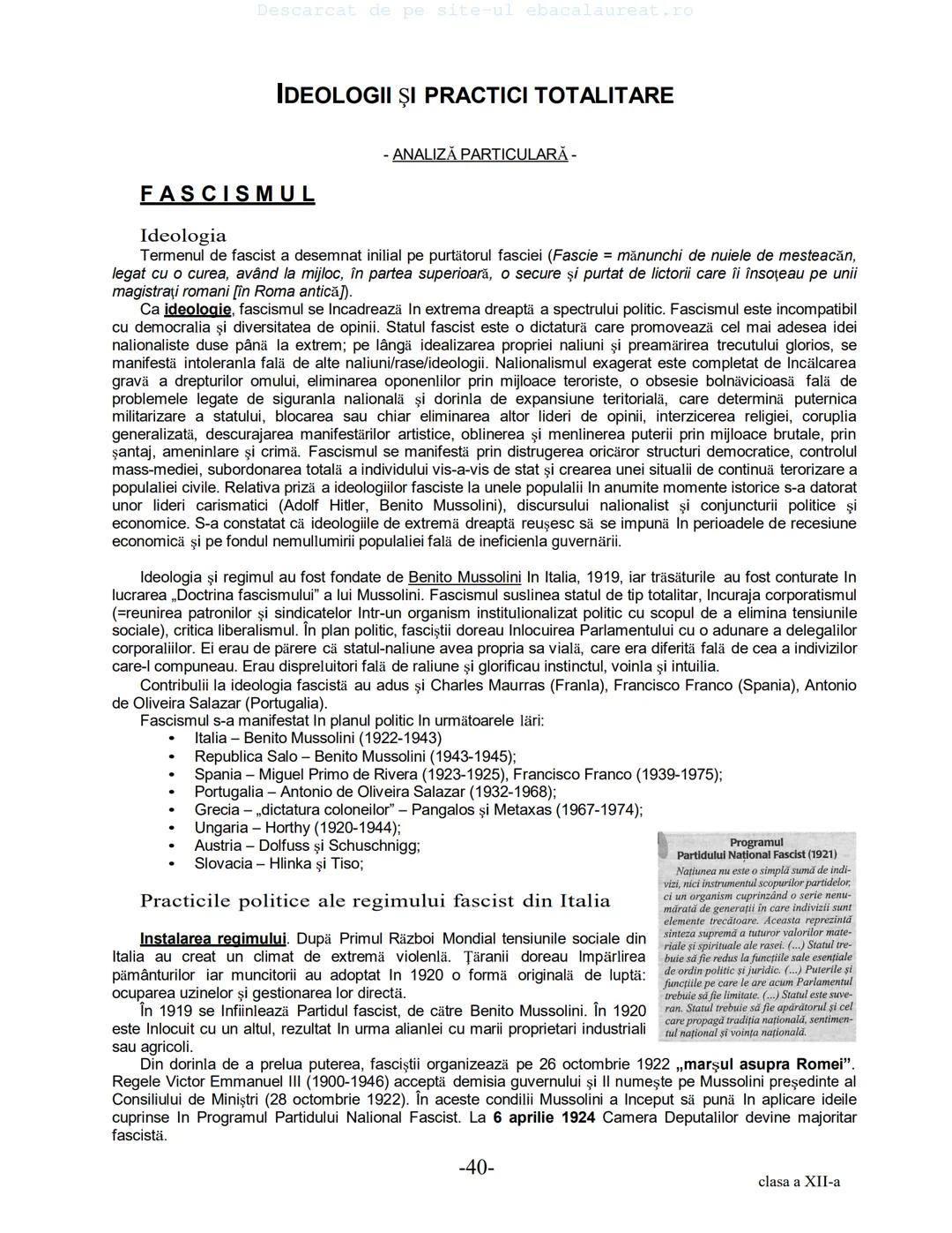 Descarcat de pe site-ul ebacalaureat.ro
Istorie
Sinteze
Bacalaureat
clasa a XII-a
(Descarcat de pe site-ul ebacalaureat.ro)
CUPRINS
Capitolu