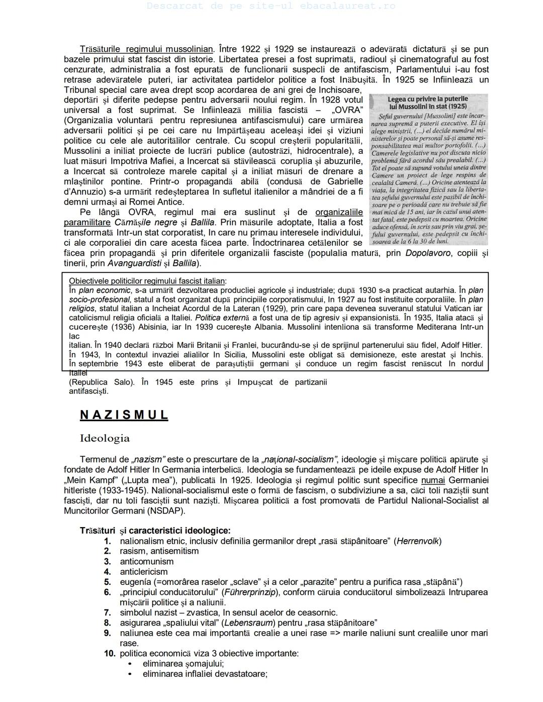 Descarcat de pe site-ul ebacalaureat.ro
Istorie
Sinteze
Bacalaureat
clasa a XII-a
(Descarcat de pe site-ul ebacalaureat.ro)
CUPRINS
Capitolu