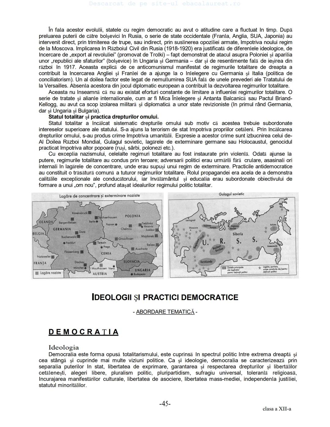 Descarcat de pe site-ul ebacalaureat.ro
Istorie
Sinteze
Bacalaureat
clasa a XII-a
(Descarcat de pe site-ul ebacalaureat.ro)
CUPRINS
Capitolu