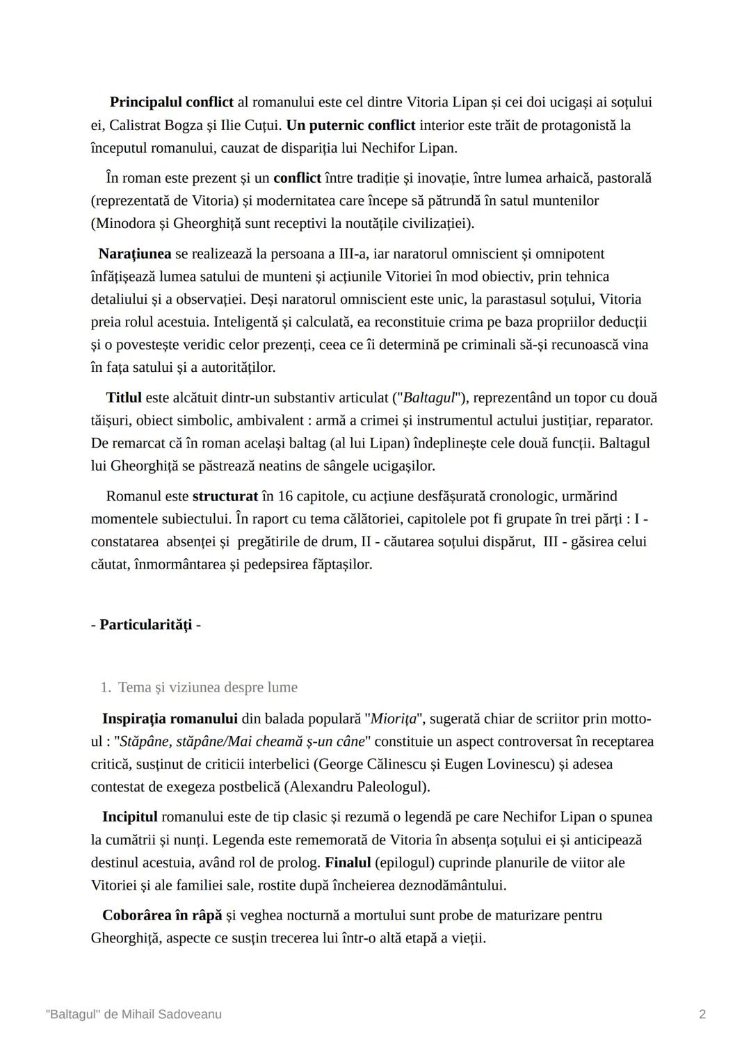 # "Baltagul" de Mihail Sadoveanu
-Partea comună-
Mihail Sadoveanu a fost un scriitor, povestitor, nuvelist, romancier, academician şi om
p