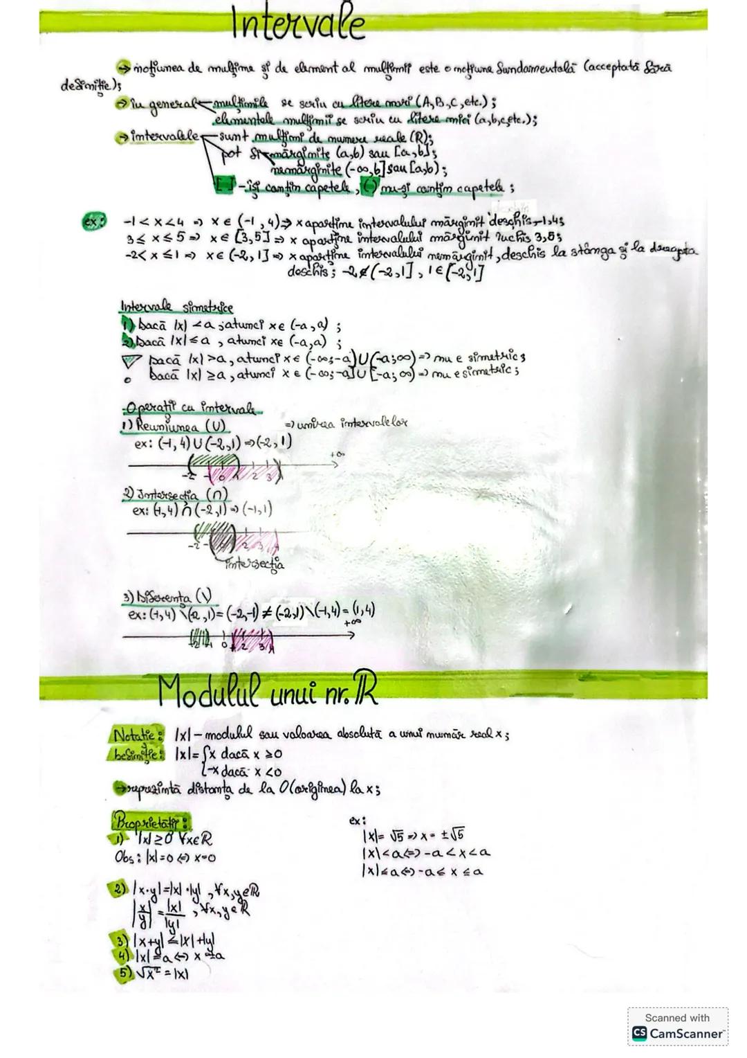 # Intervale
- mulțimea de mulțimi $\xi$ de element al mulțimii este o mulțime fundamentală (acceptați fără demonstrație)
- în general - mul