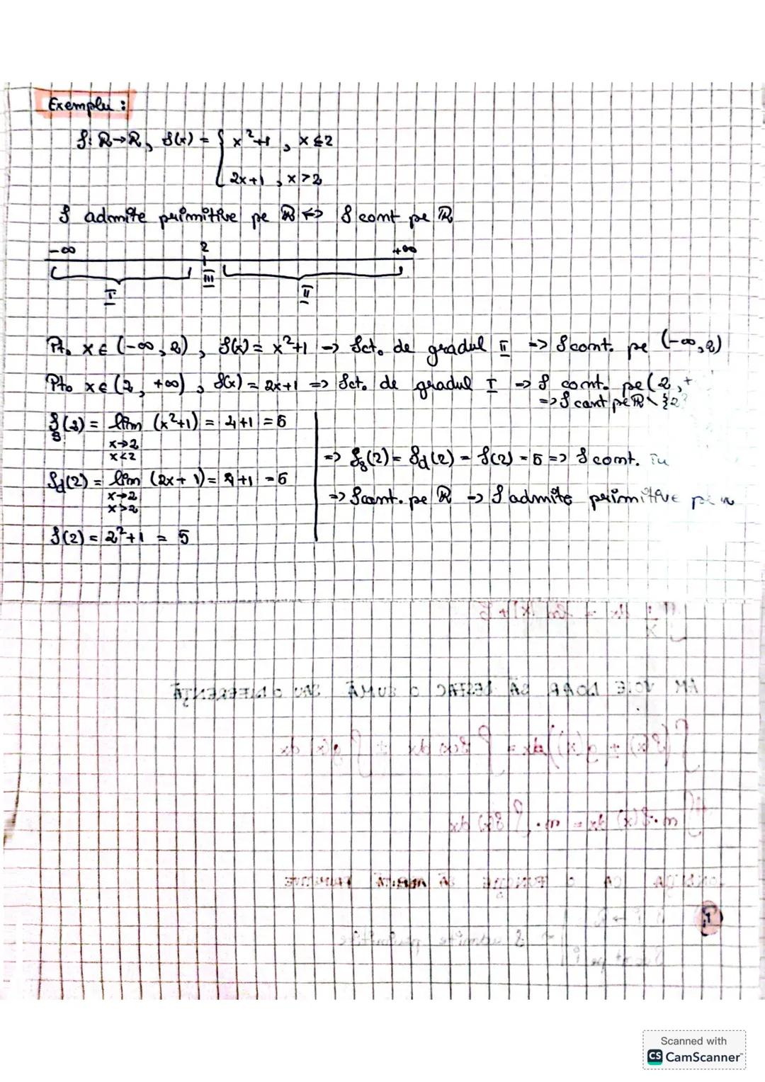 # Primitive
*def:*
$f: I \to \mathbb{R}$
$I$ - interval
Funca $F: I \to \mathbb{R}$ spunem ca este o primitiva a lui $f$ daca:
* $F$ este