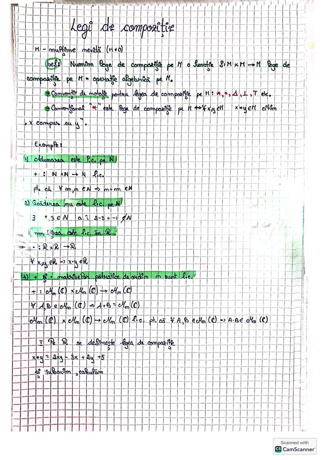 Legi de compoziție