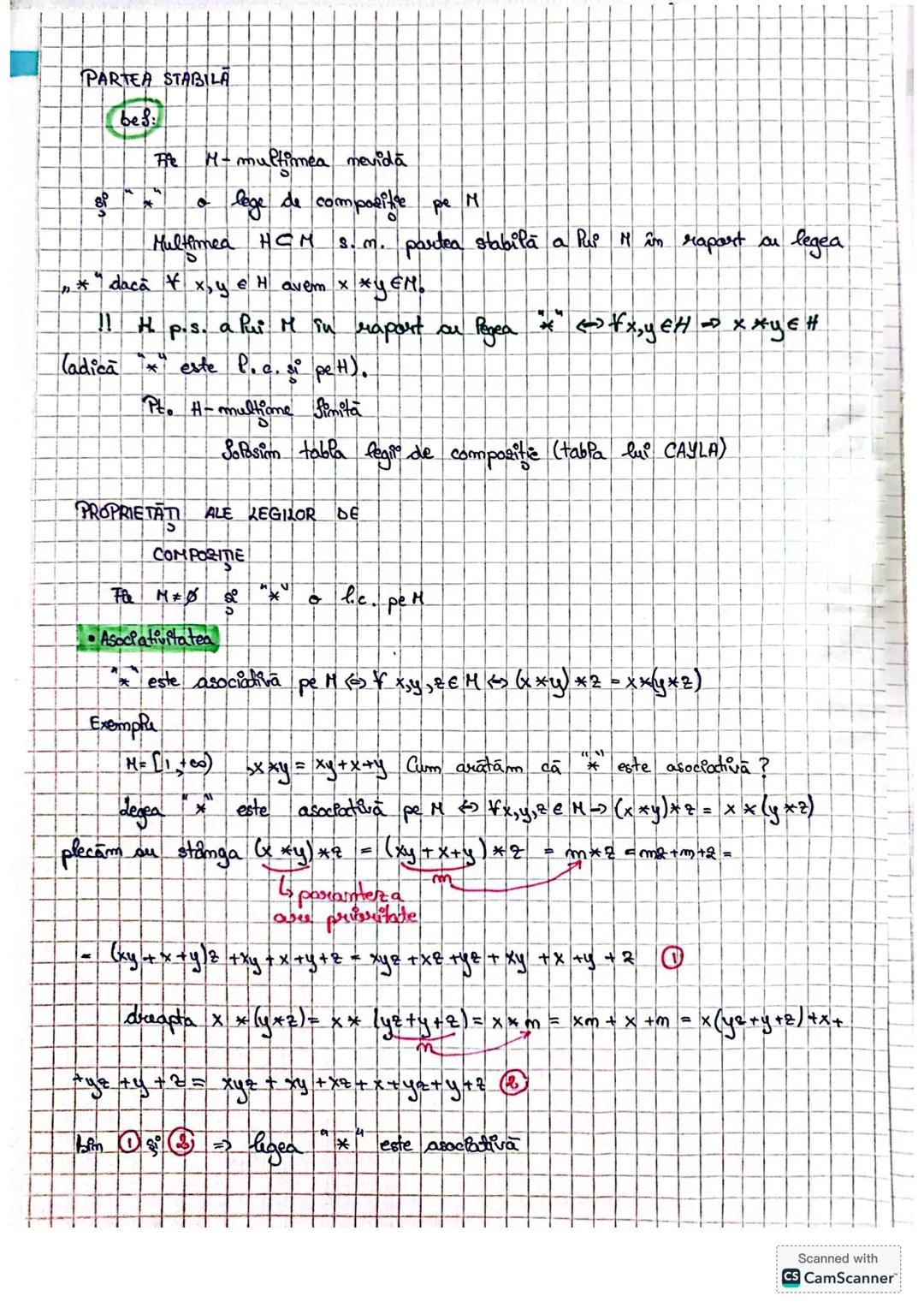 --- OCR Start ---
PARTEA STABILA
bes:
File M-multimea mevidā
。
lege de compositre pe M
Multimea HCM S. m. partea stabilă a Pui în raport cu